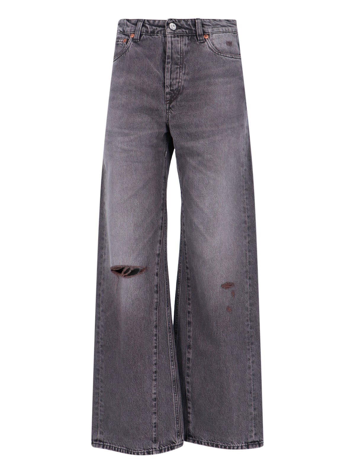 Our Legacy Wide Leg Trousers Five-pocket Style In Gray