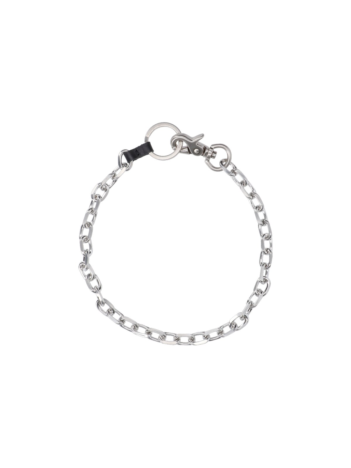 Our Legacy Ladon Matte Nickel Key Ring In Metallic