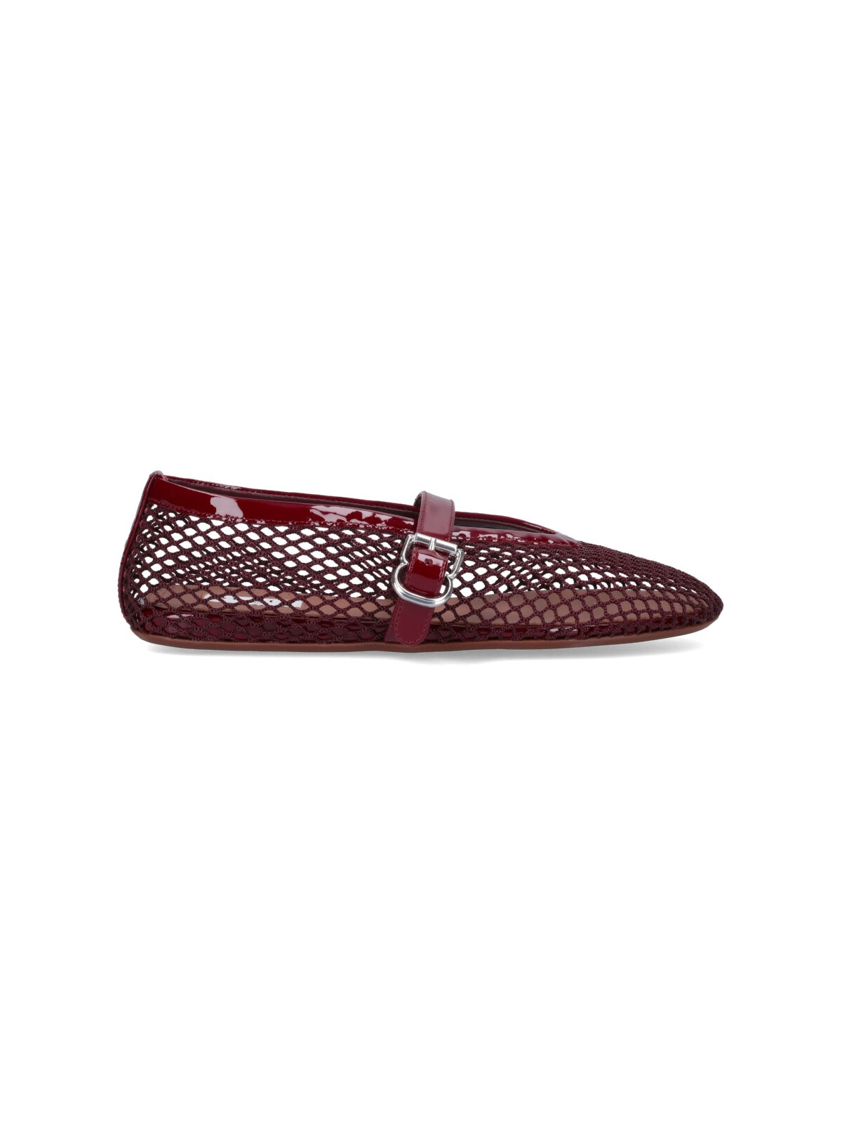Alaïa "flat" Mesh Ballet Flats In Red
