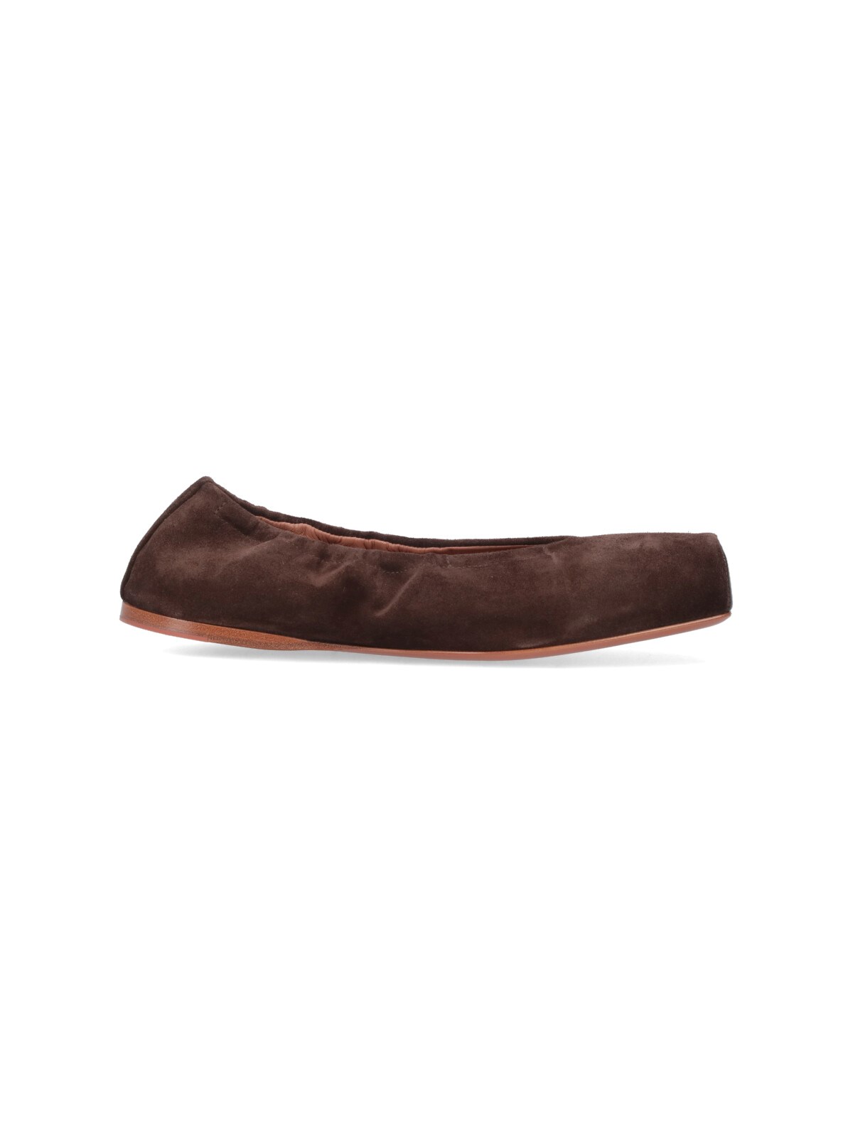 Alaïa "flat" Square Ballet Flats In Brown