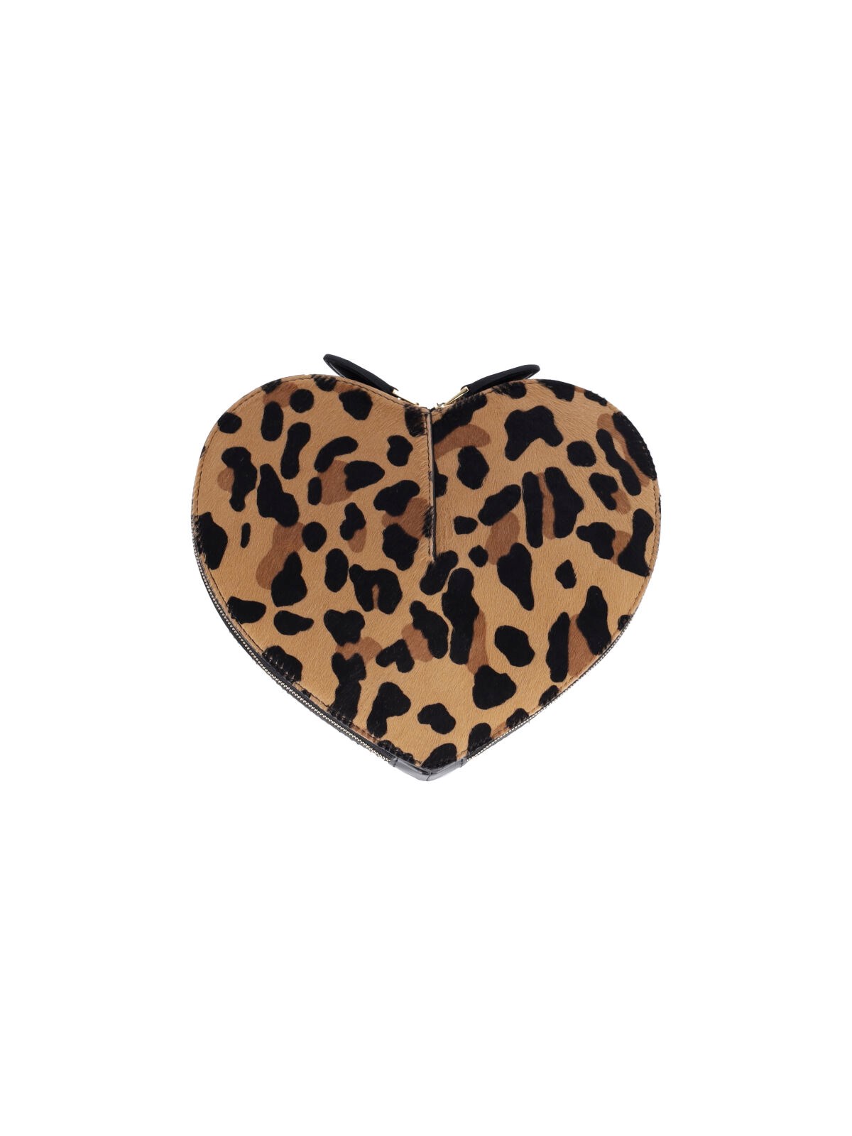 Alaïa Le Coeur Bag In Leopard-print Calf Hair