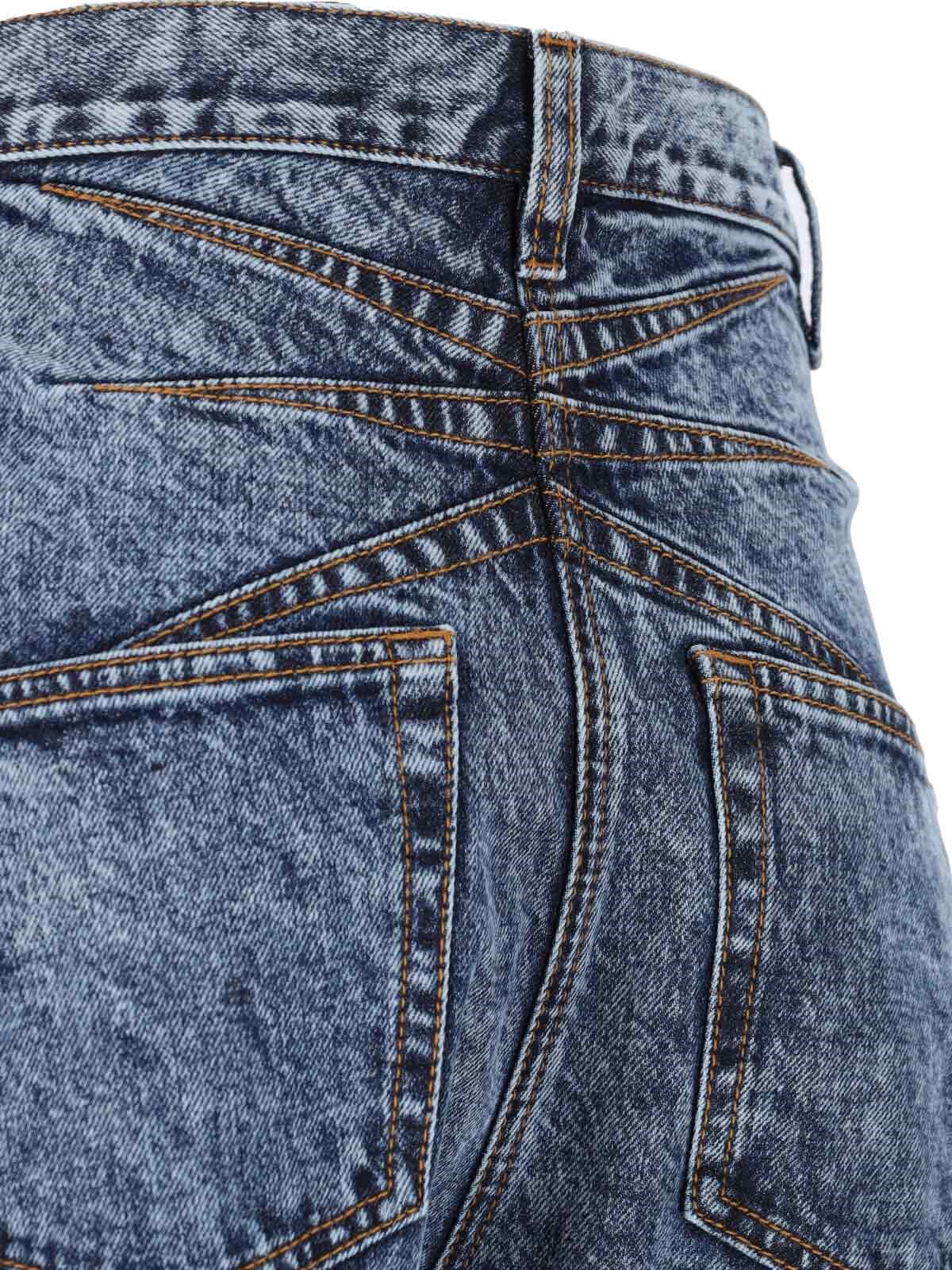 デニム・ジーパン Alaia Rounded jeans ALAÏA NIGHT BLUE ROUND JEANS IN WOOL DENIM |ALAÏA US