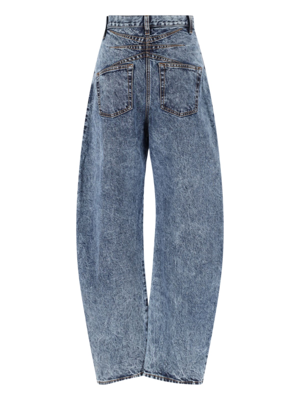 デニム・ジーパン Alaia Rounded jeans ALAÏA BLEU VINTAGE ROUND JEANS IN STONE DENIM |ALAÏA US