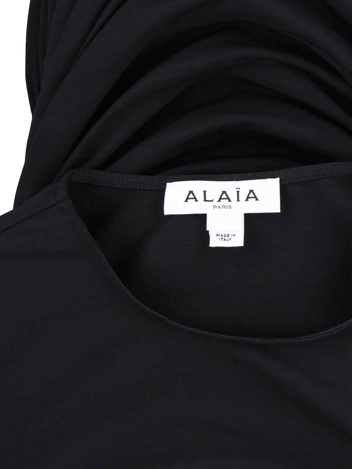 Tシャツ・カットソー ALAIA Viscose T-shirt Alaïa Draped viscose t-shirt available on SUGAR - 184531