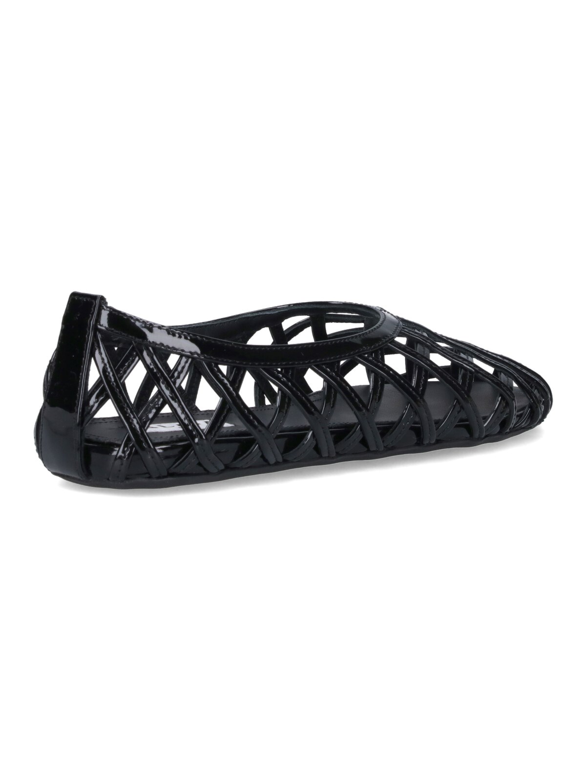【ALAIA】\"Flat Cage\" バレエフラット ALAÏA Women's Black Mesh Ballet Flats | ALAÏA US