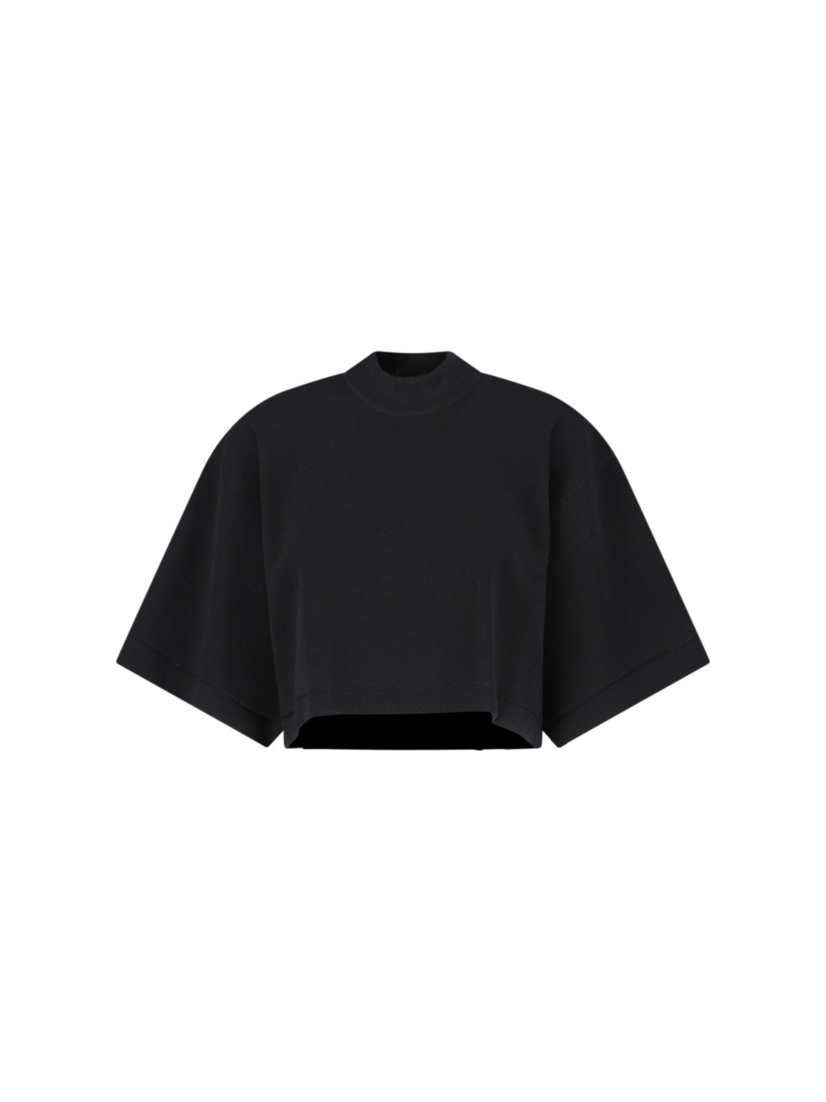 Alaïa Cotton And Wool Blend Crop Sweater