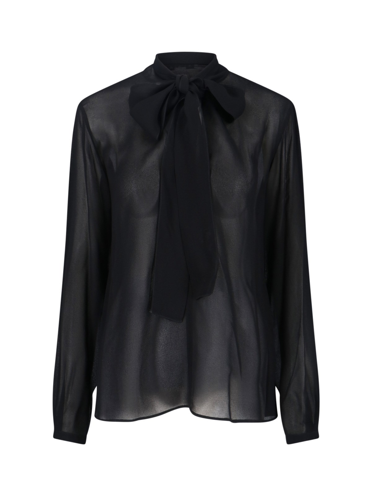 Alaïa Lavallière Shirt In Black