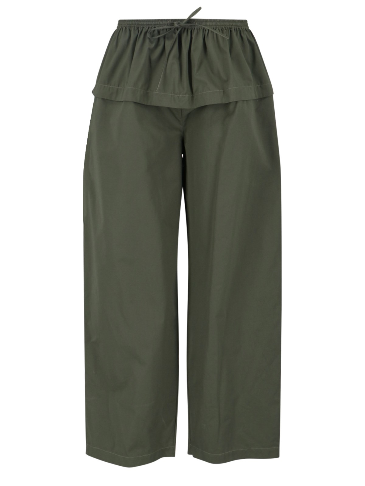 Alaïa Straight Pants In Green