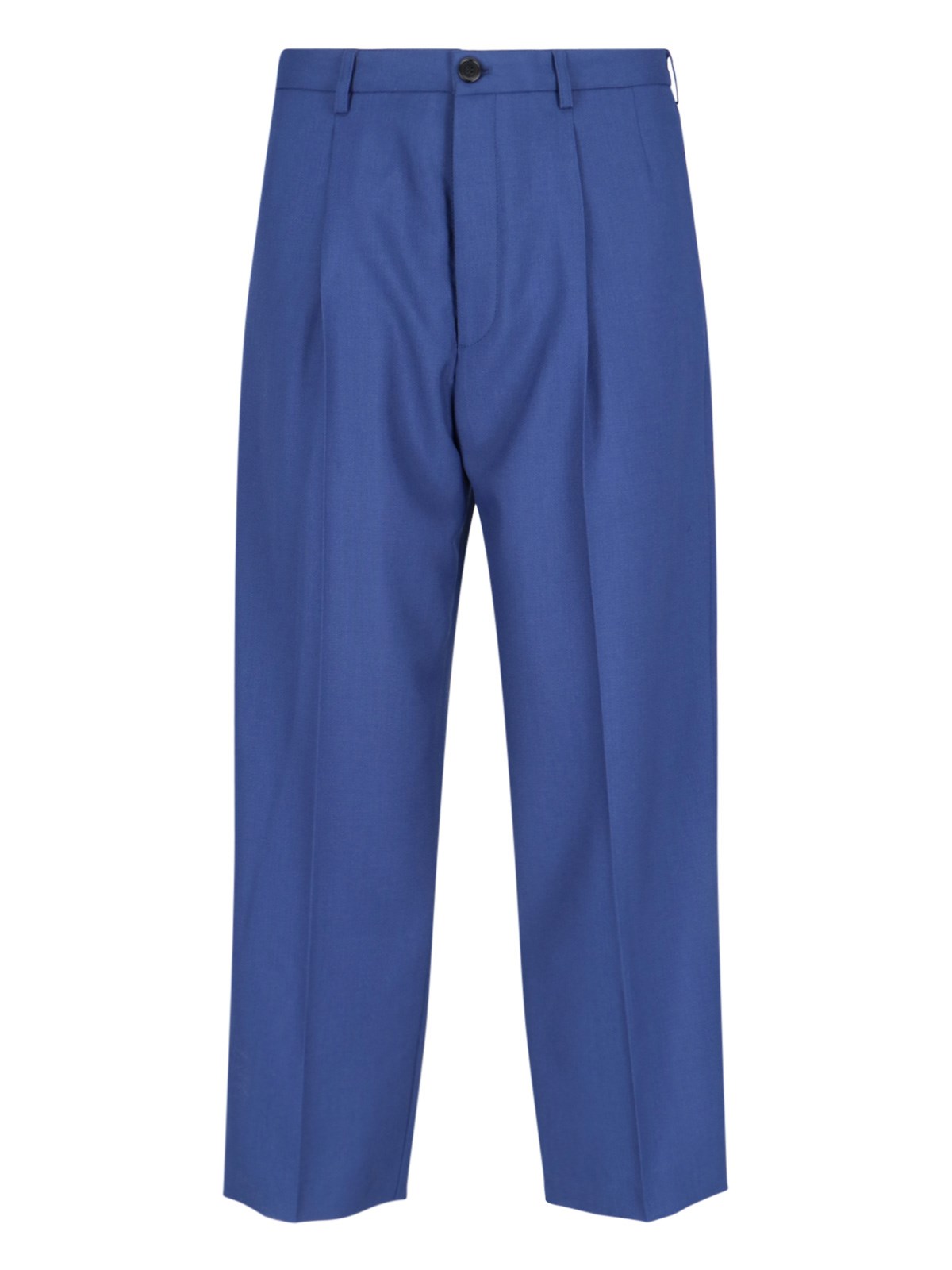 Marni Straight Trousers With Back Pocket And Belt Loops
