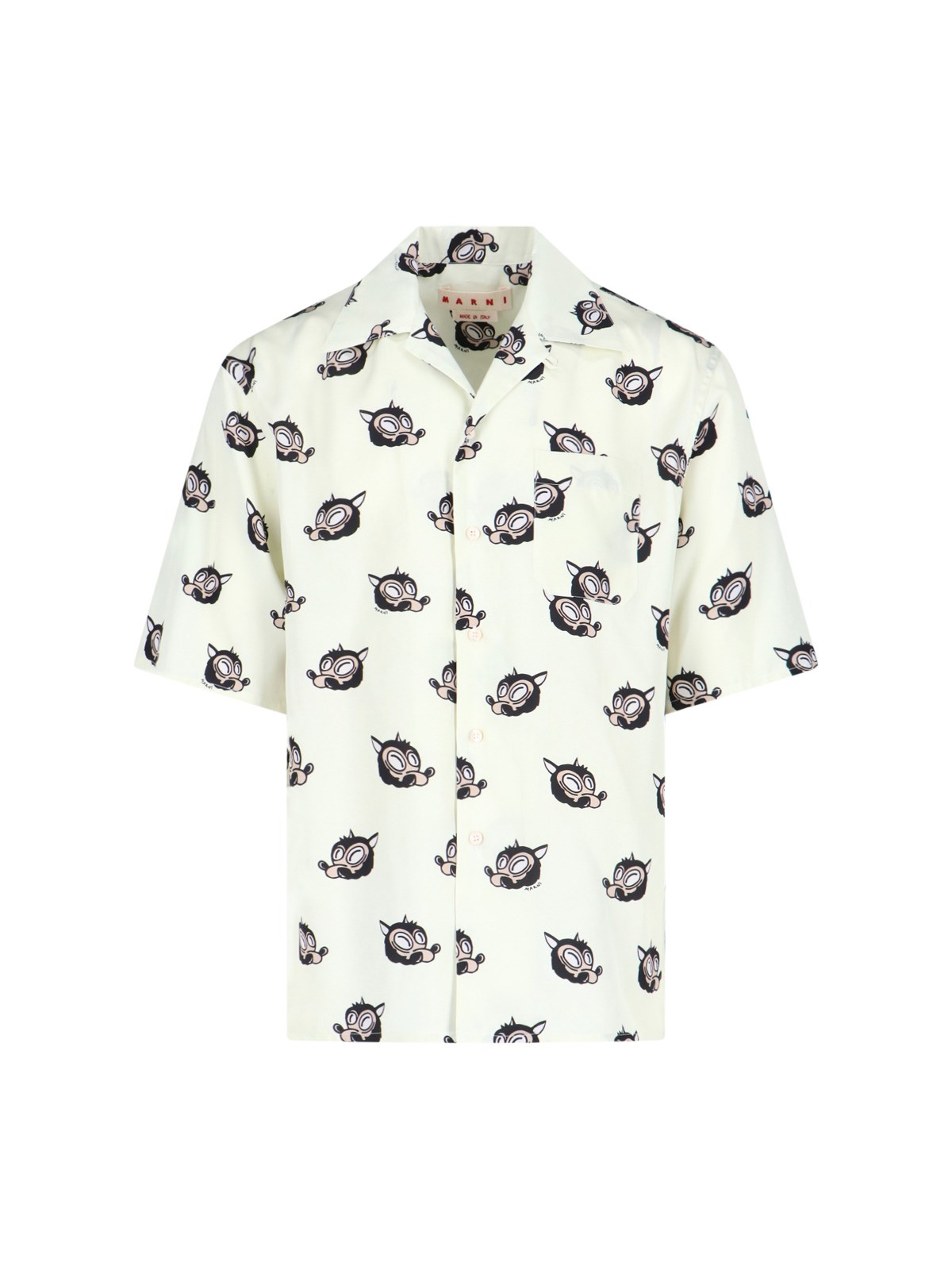 Marni Casual Shirt With Graphic Print And Chest Pocket