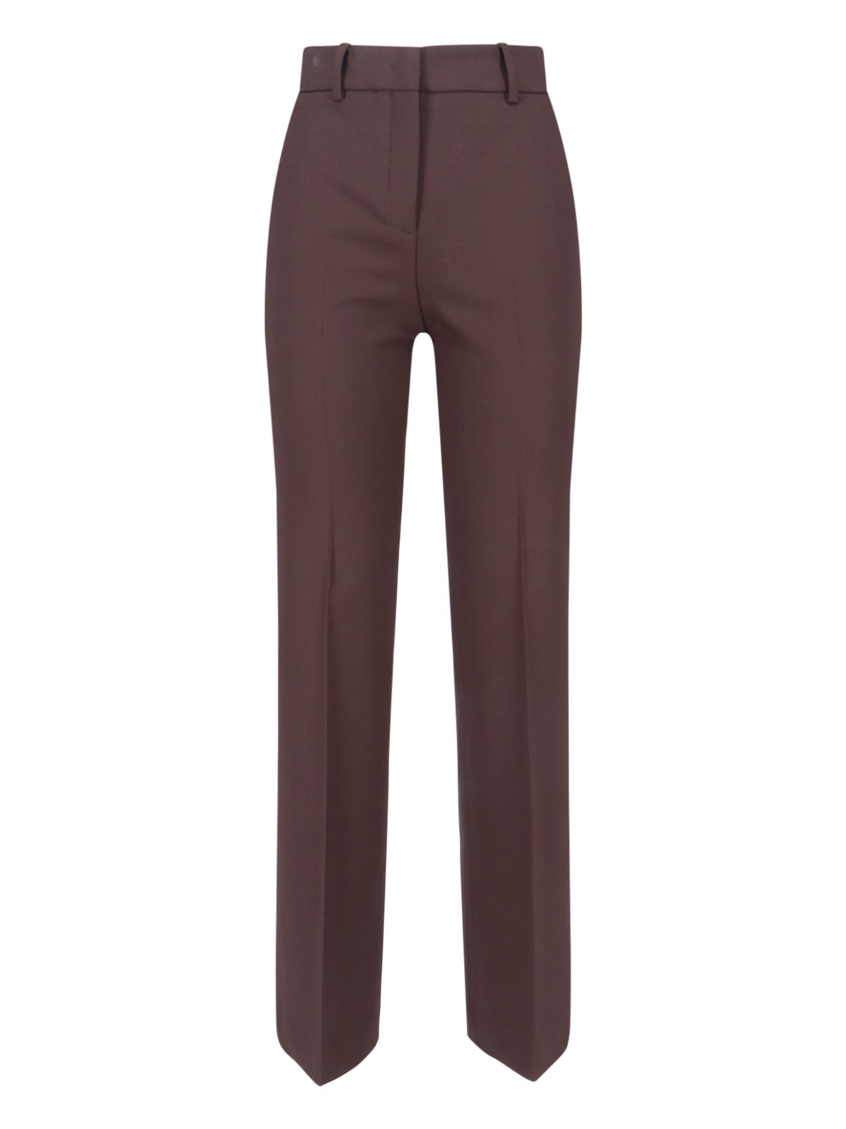 Incotex Straight Leg Trousers With Belt Loops And Pockets In Brown
