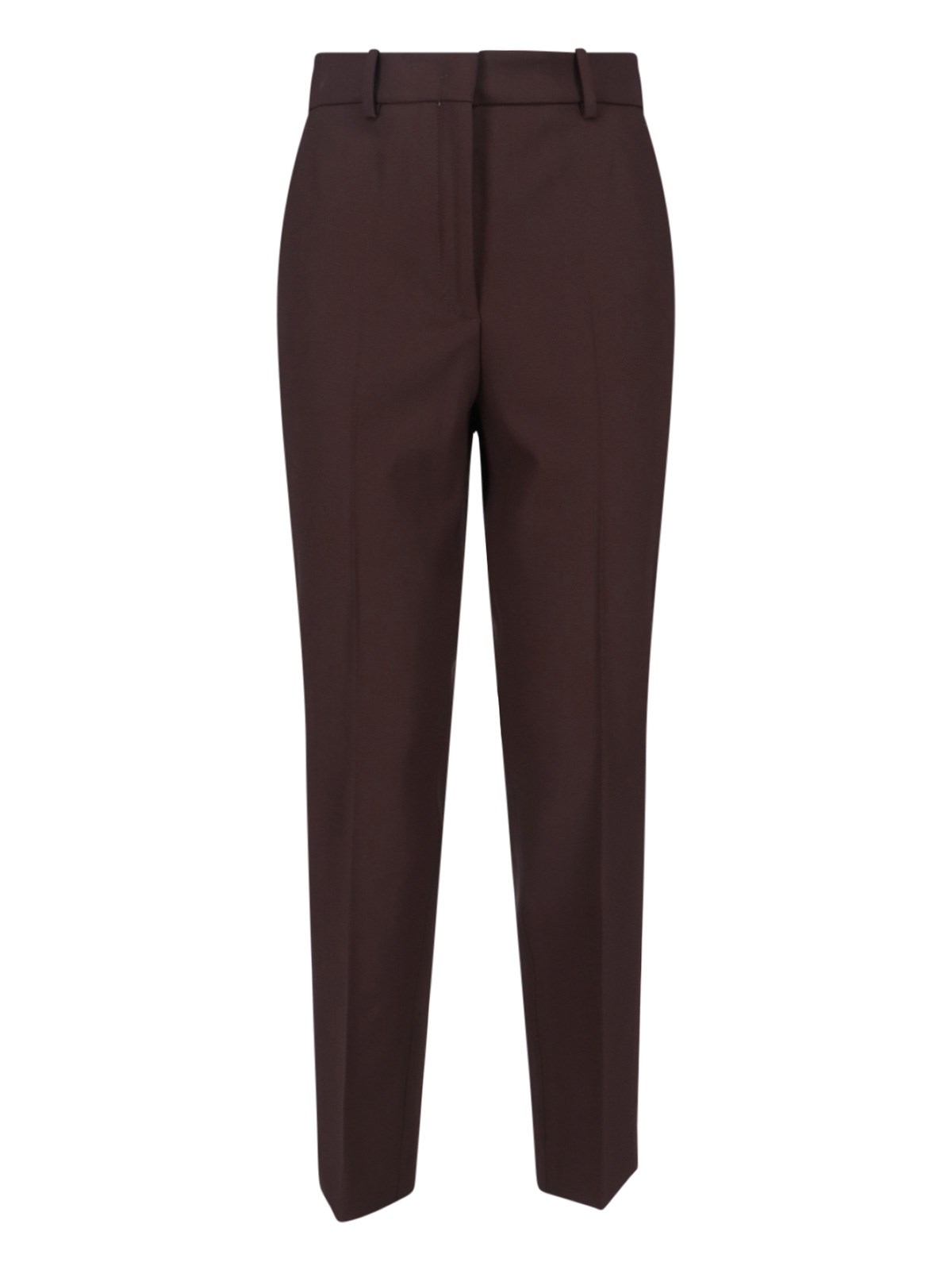 Incotex Straight Leg Trousers With Belt Loops And Pockets In Brown