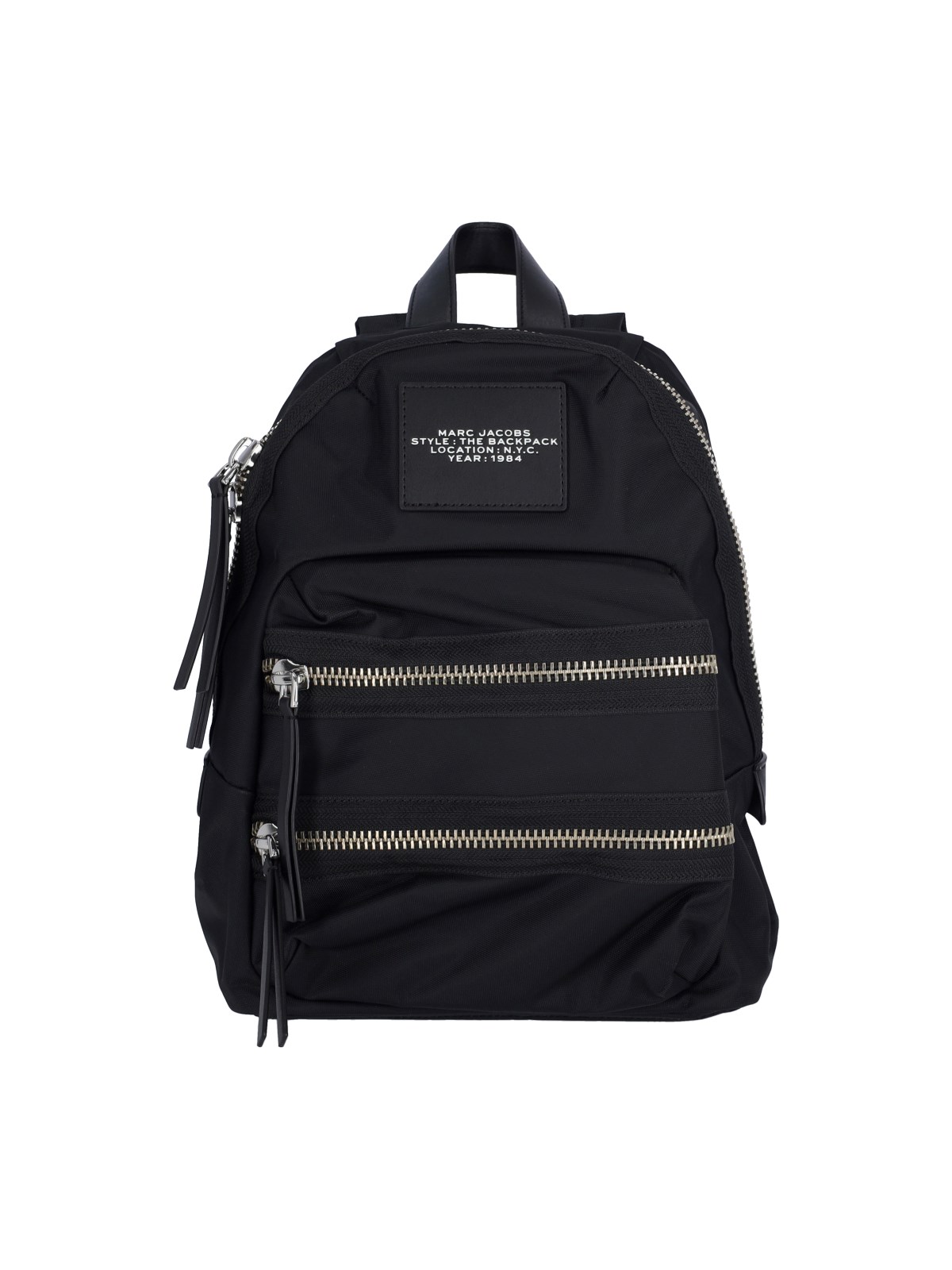 Marc Jacobs Women Black Nylon The Biker Medium Backpack