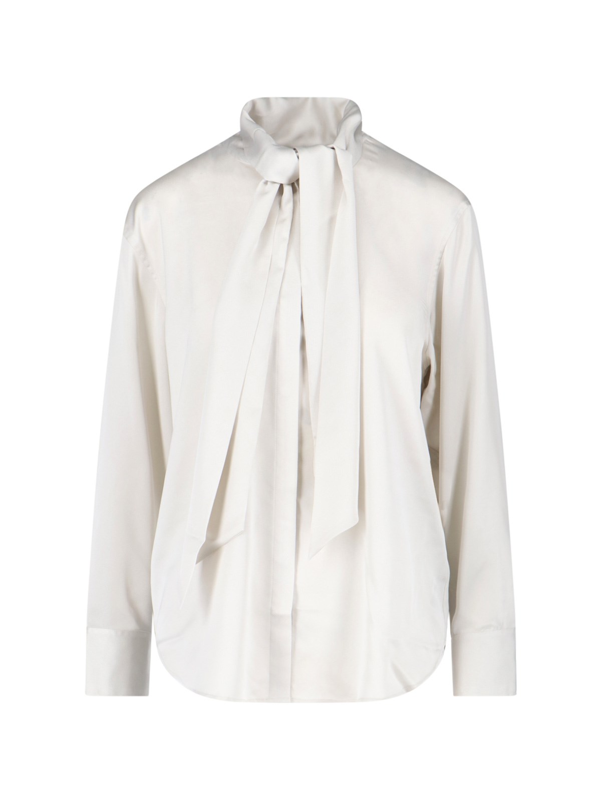 Calvin Klein Long Sleeve Top Featuring Bow Detail In White