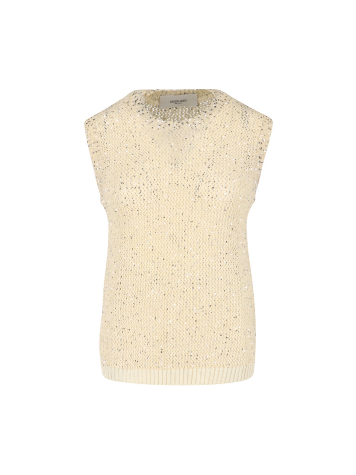 Golden Goose Journey Sequined Knit Tank Top