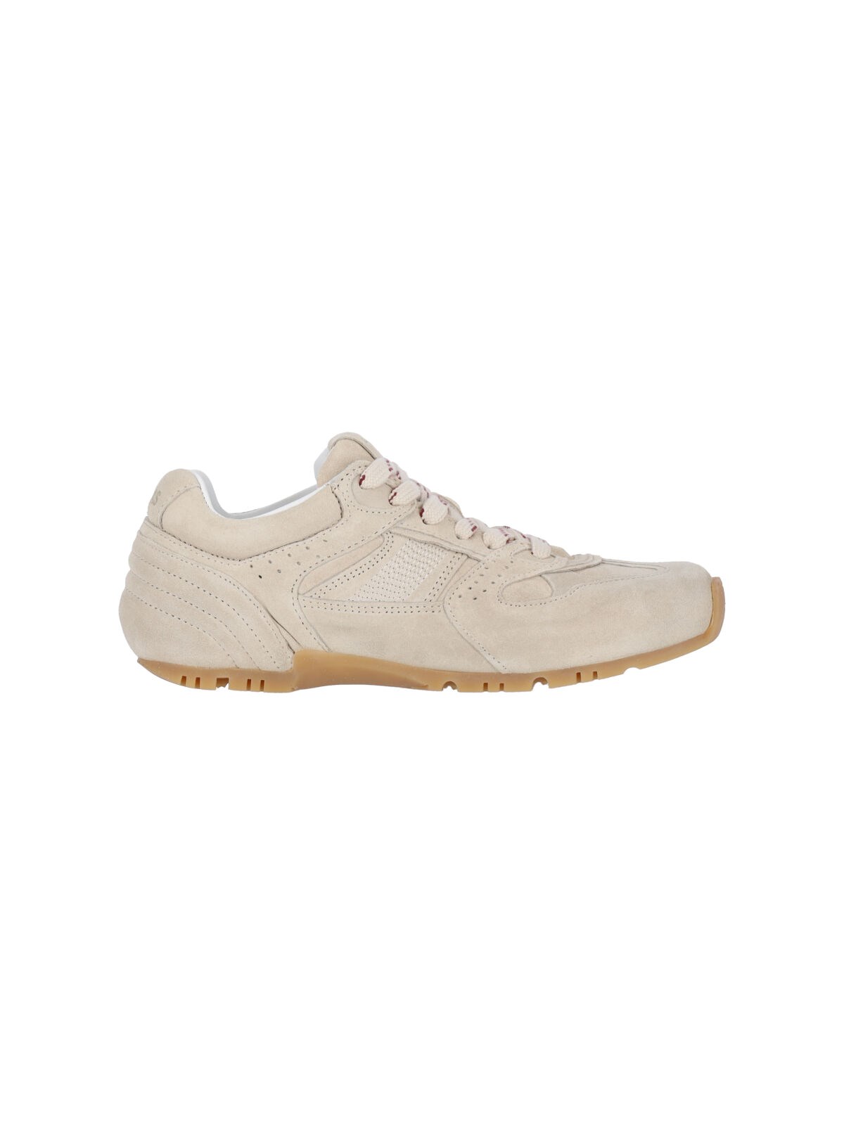 Alohas Suede Lace-up Sneakers In Neutral