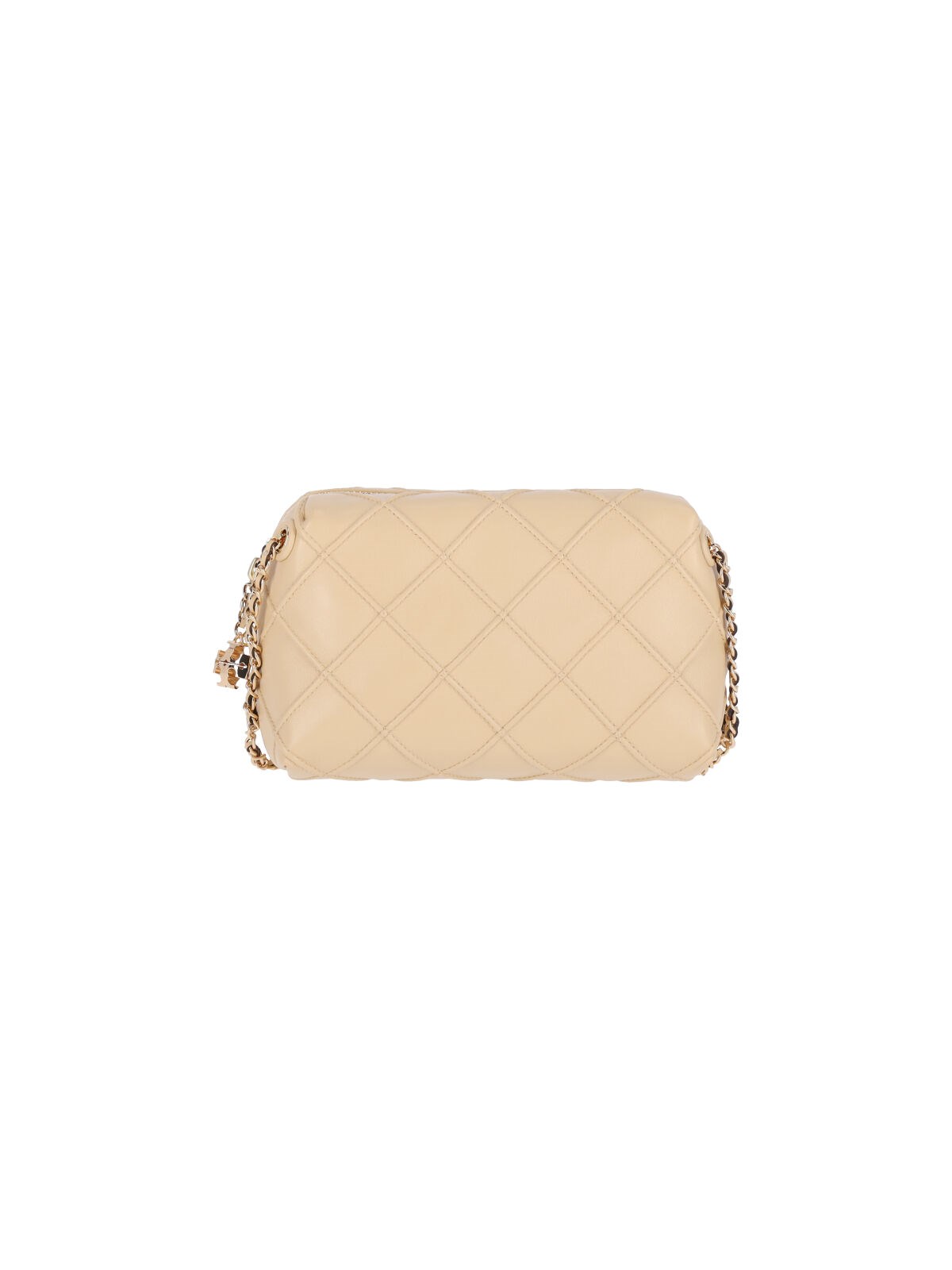 Tory Burch Borsa Crossbody Fleming Small In Pelle Trapuntata Colore Vaniglia