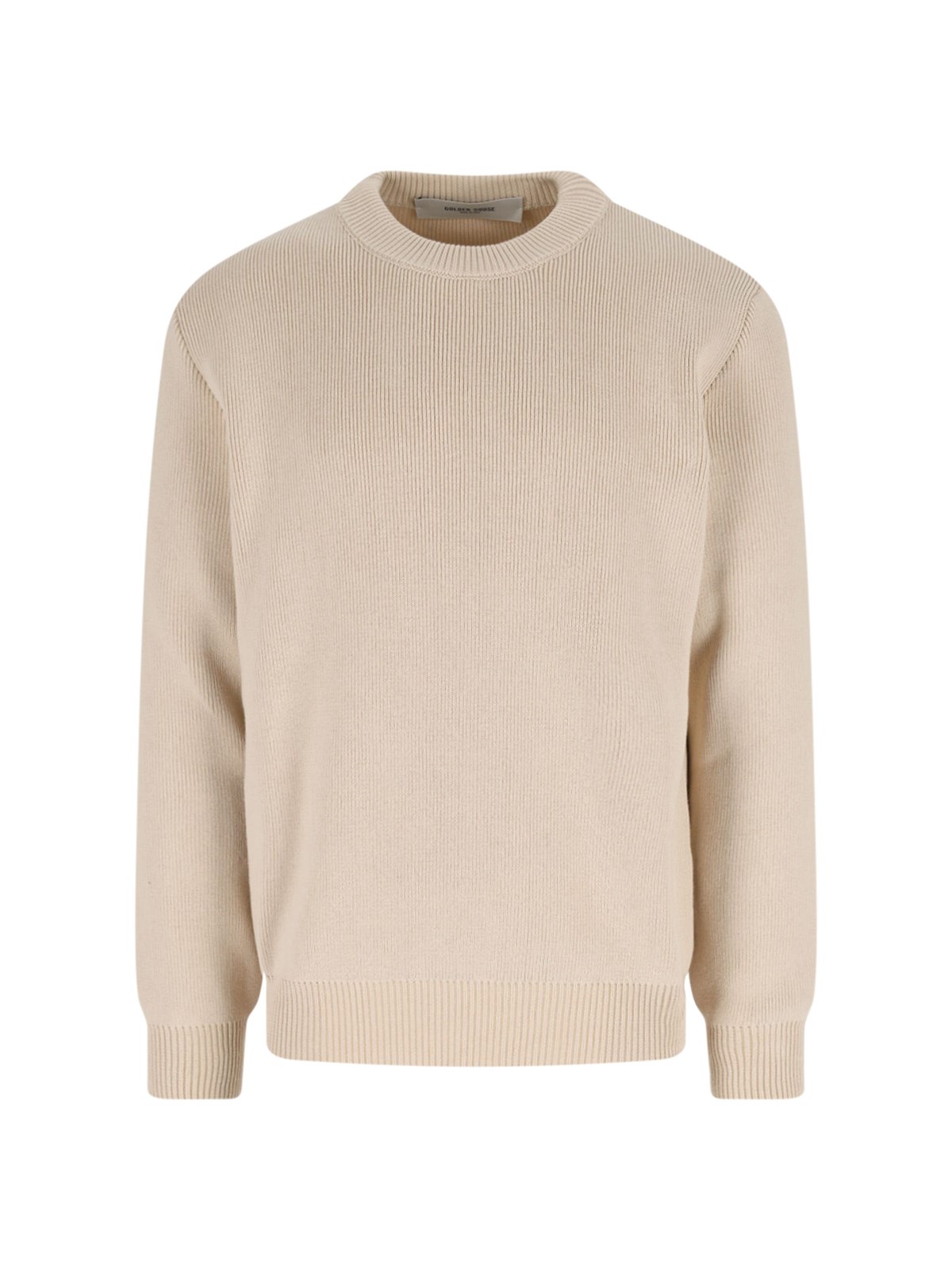 Golden Goose Logo Sweater In Neutral