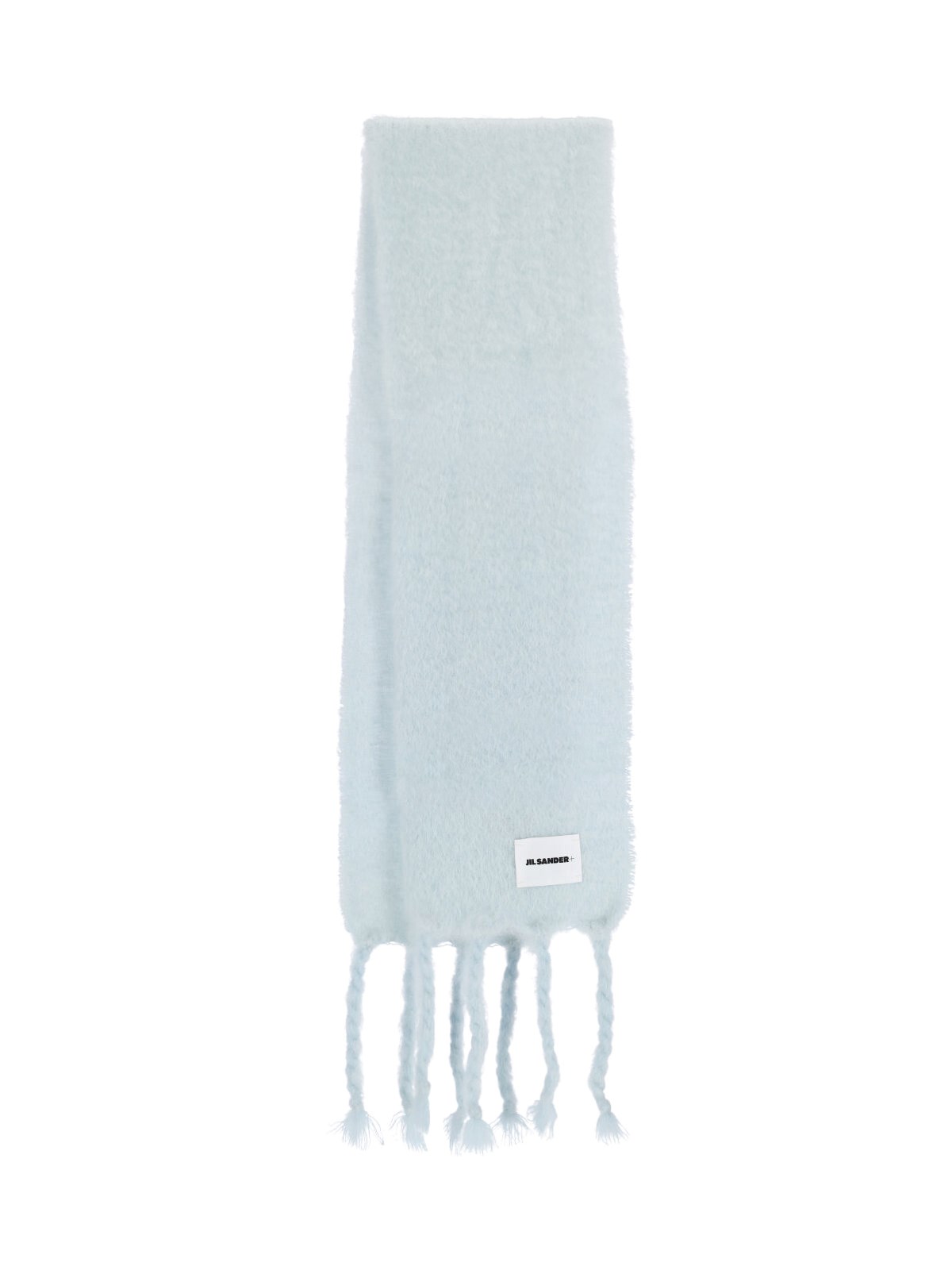 Jil Sander Mohair And Wool Blend Scarf In Blue