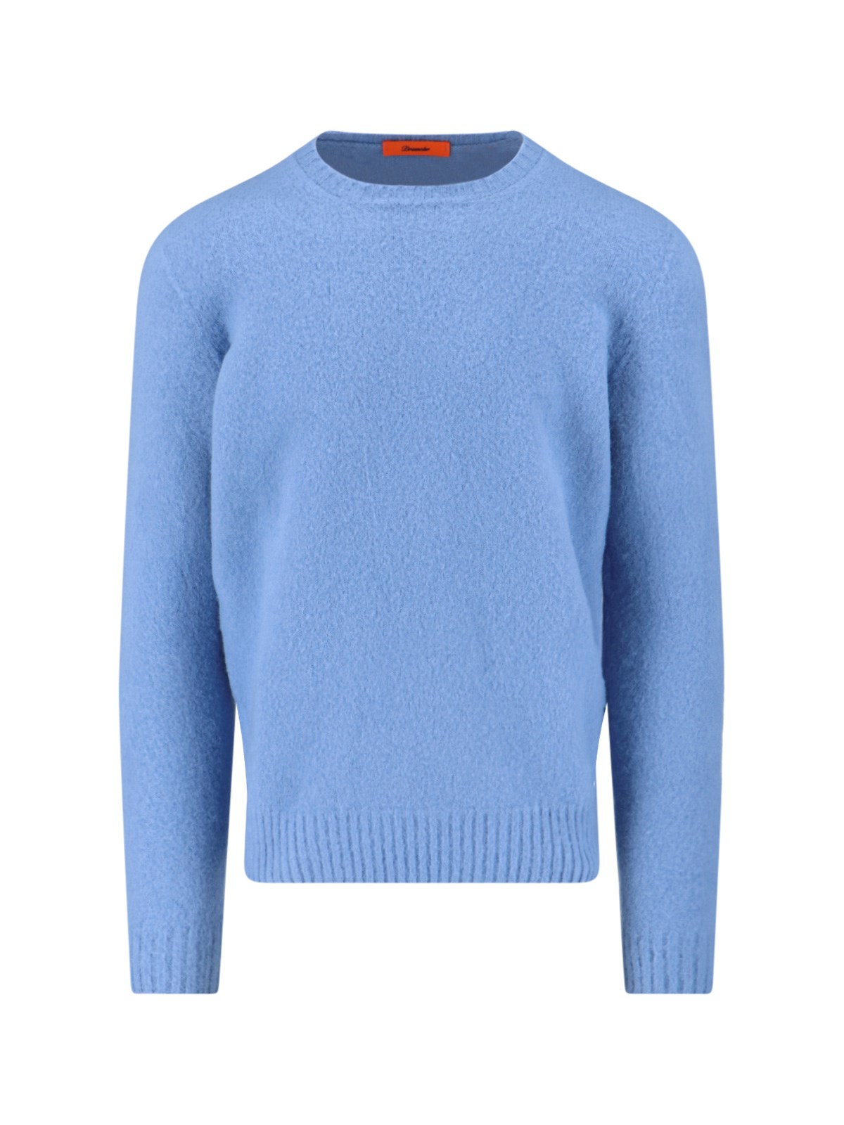 Drumohr Crew-neck Wool Sweater In Blue