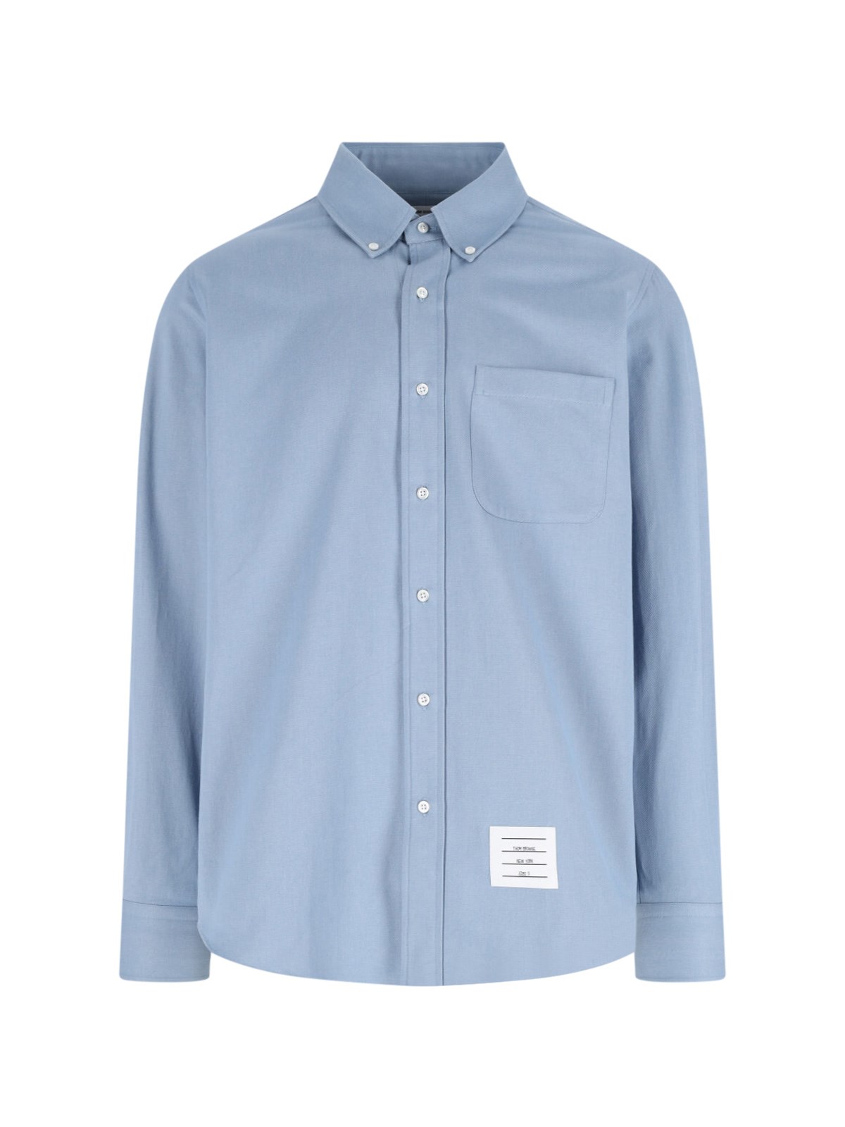 Thom Browne Collared Shirt With Cuffs And Pocket