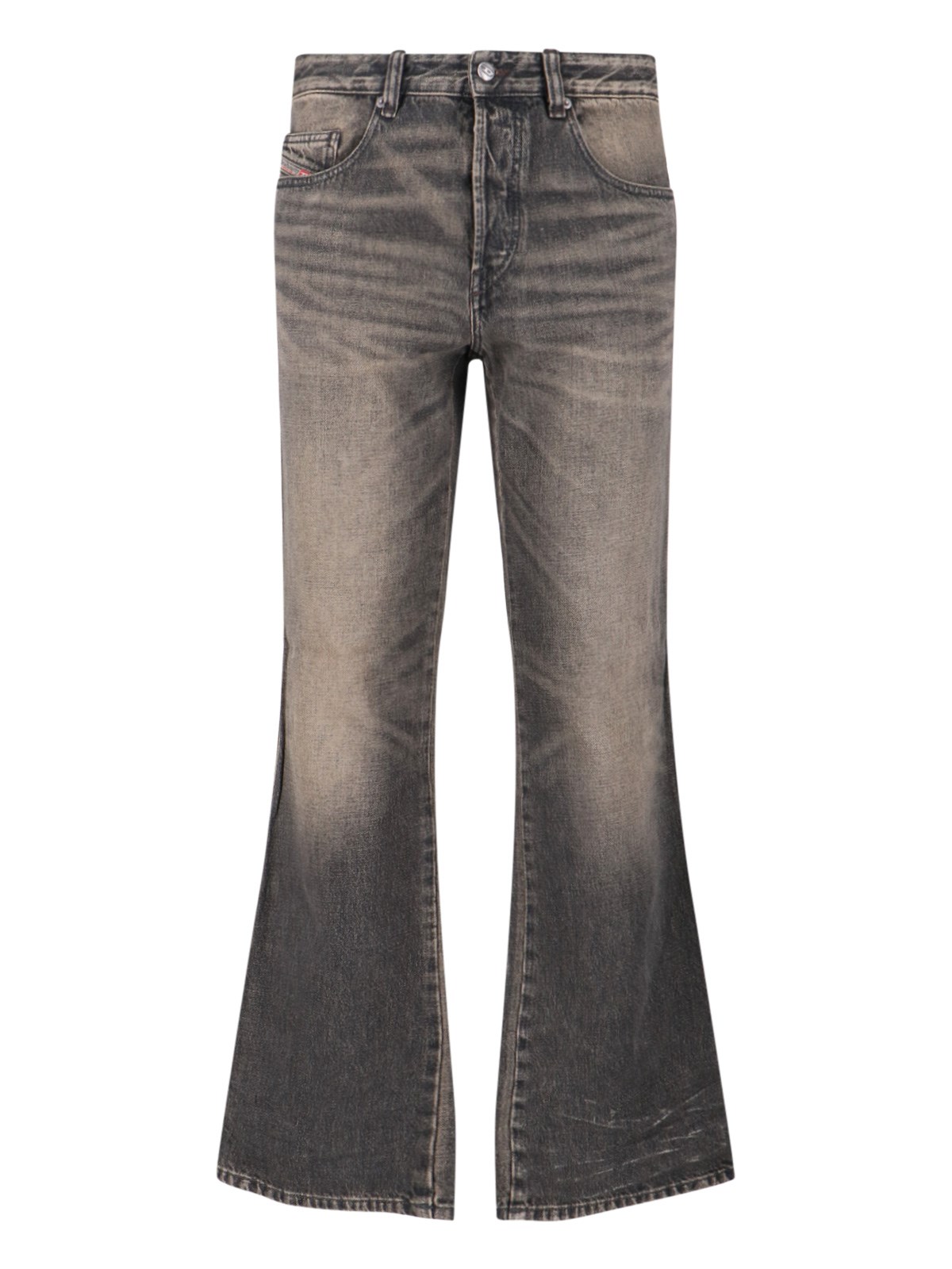 Diesel Bootcut Faded Jeans In Blue