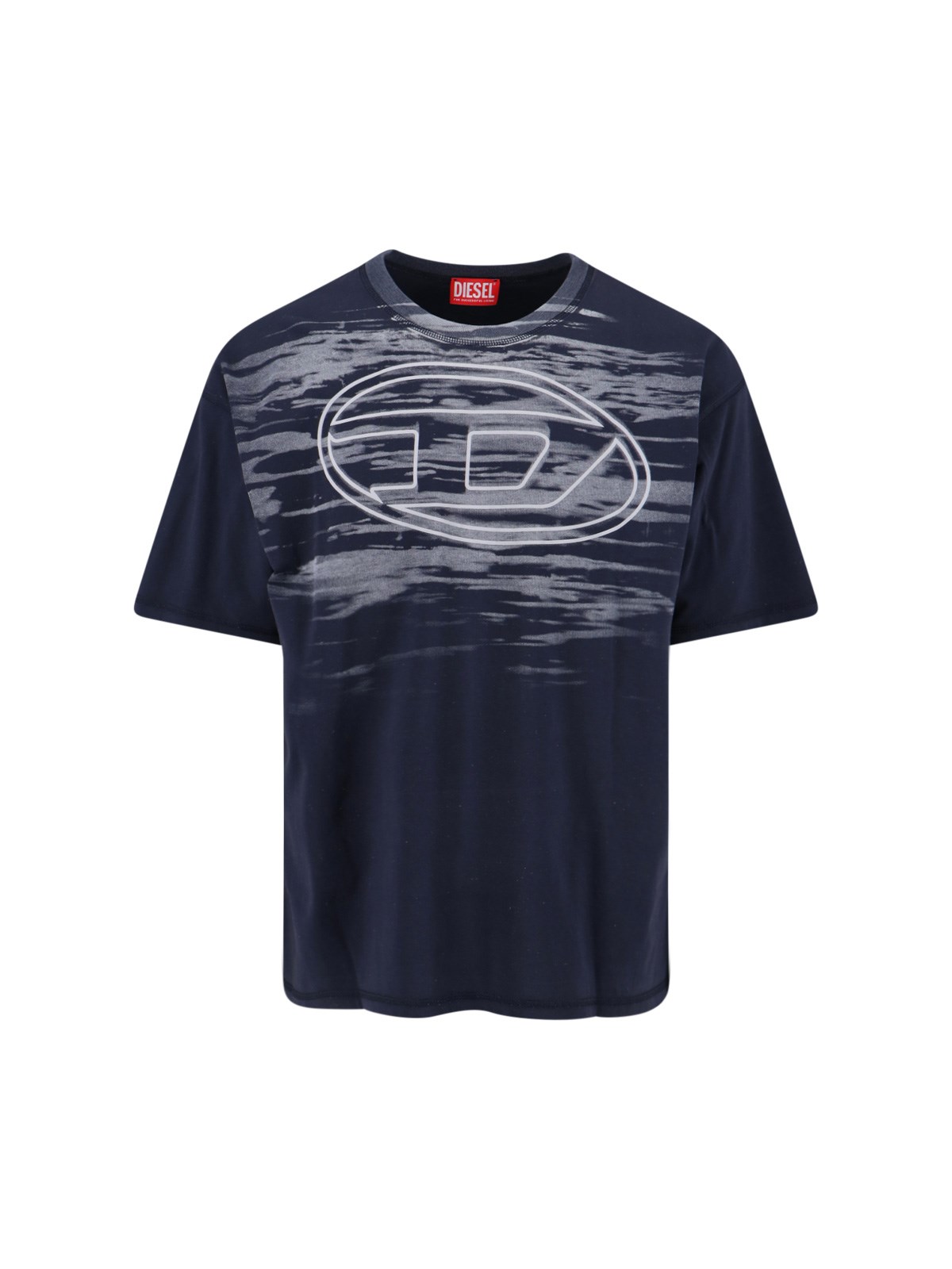 Diesel Mens 81e T-boxt-t5 Brand-print Cotton-jersey T-shirt In Blue