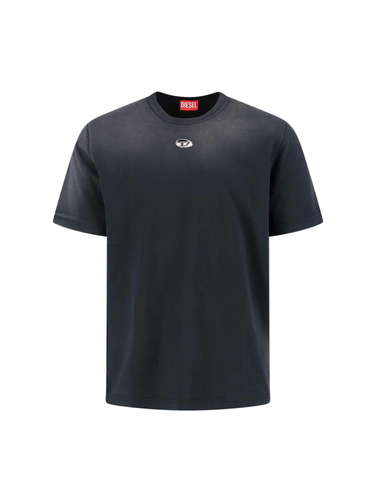 Diesel T-adjust Cotton T-shirt In Black