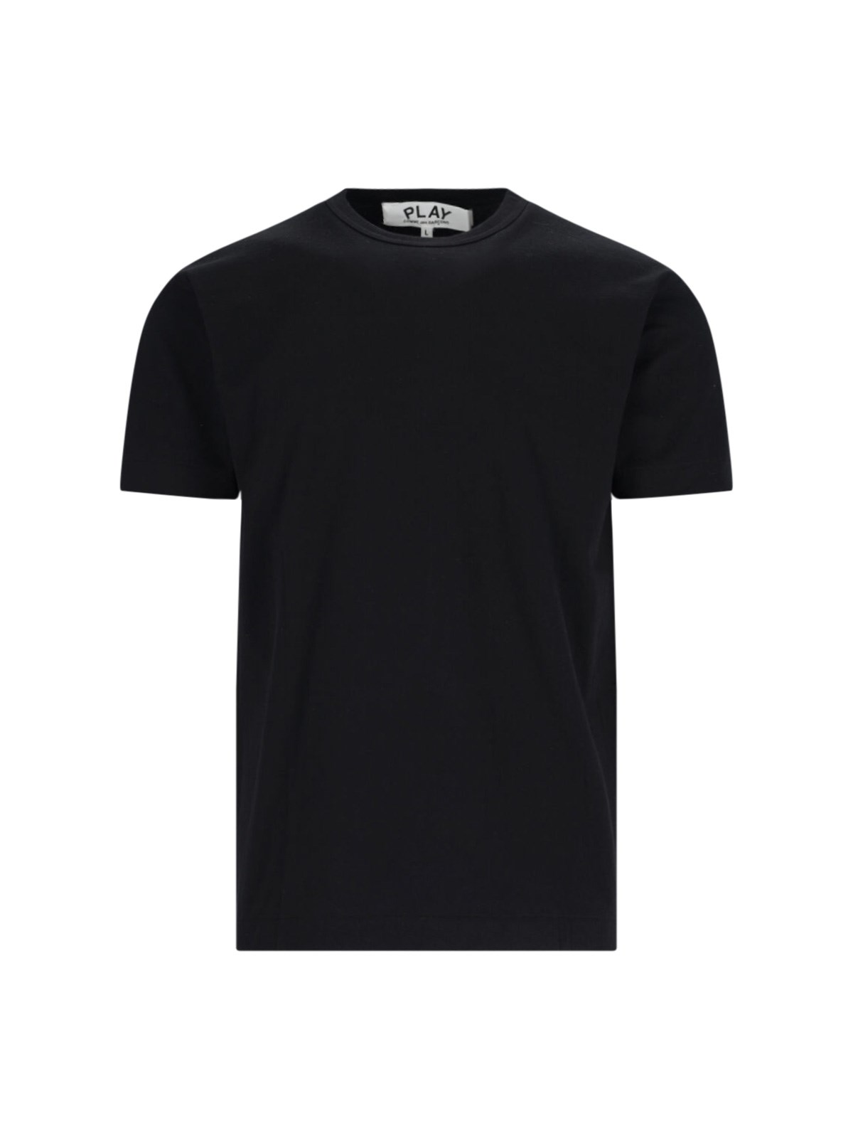 Comme Des Garçons Play Logo T-shirt In Black