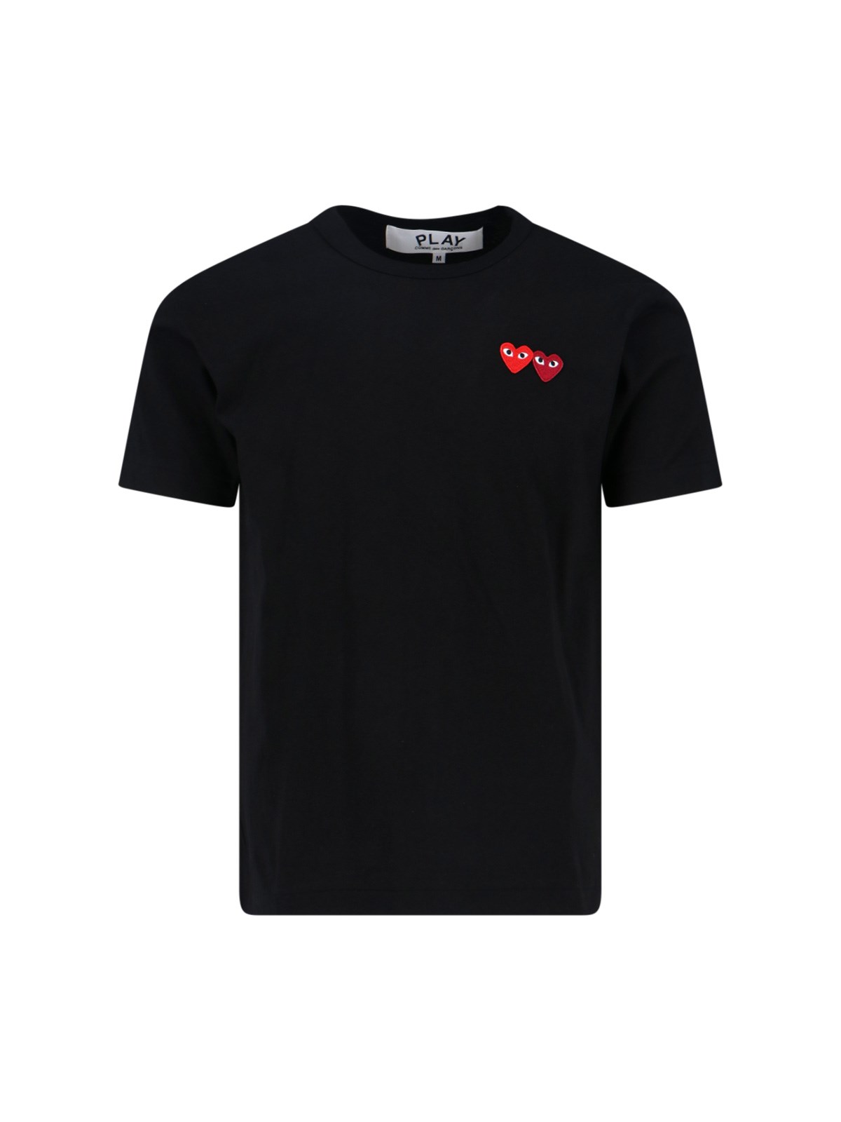 Comme Des Garçons Play Logo T-shirt In Black