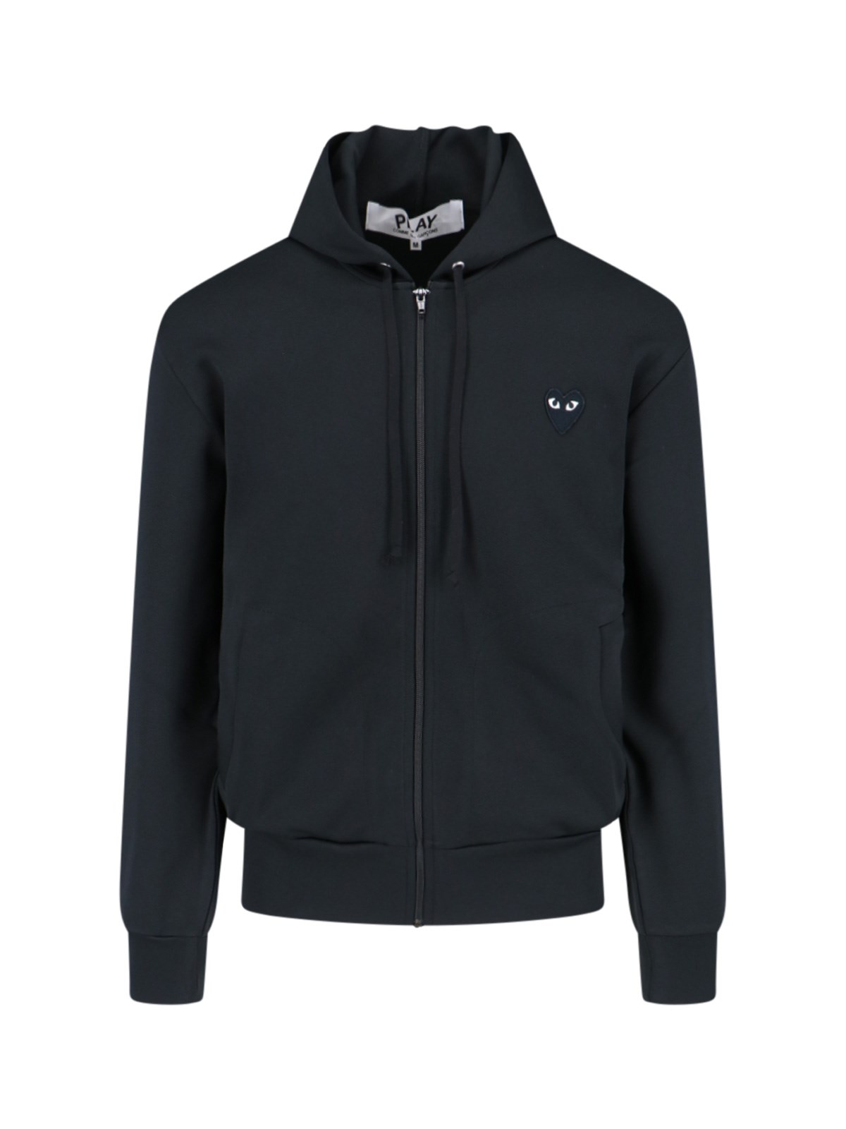 Comme Des Garçons Play Logo Hoodie In Black
