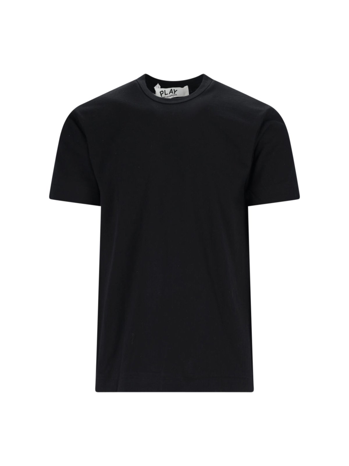 Comme Des Garçons Play Logo T-shirt In Black