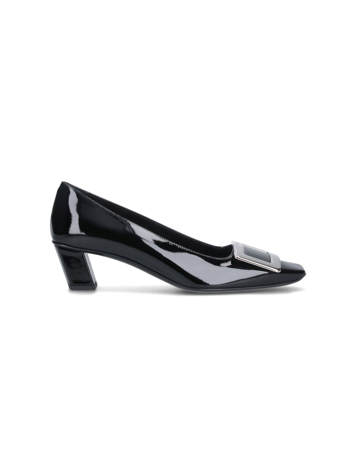 Roger Vivier Belle Vivier Patent Pumps With Metal Buckle