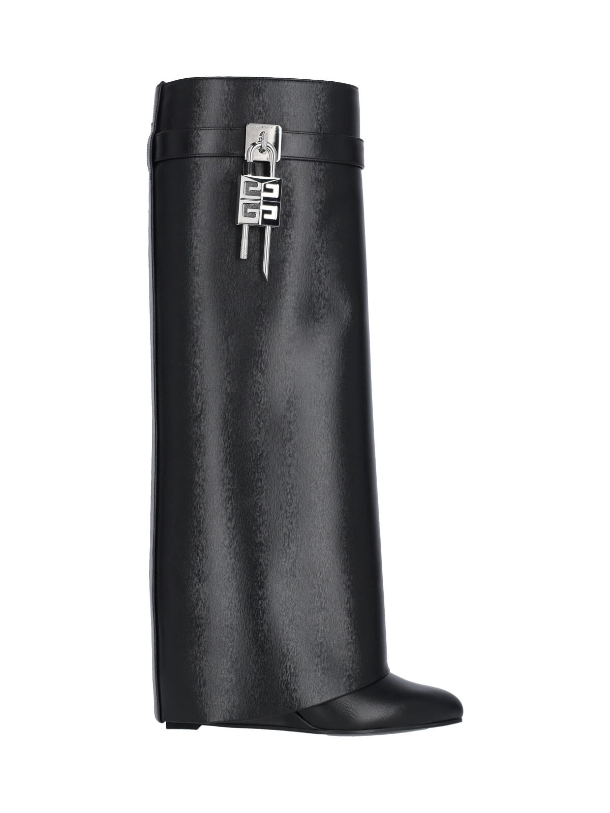 Givenchy High-heeled Boots With Structured Silhouette And Decorative Detail In Black