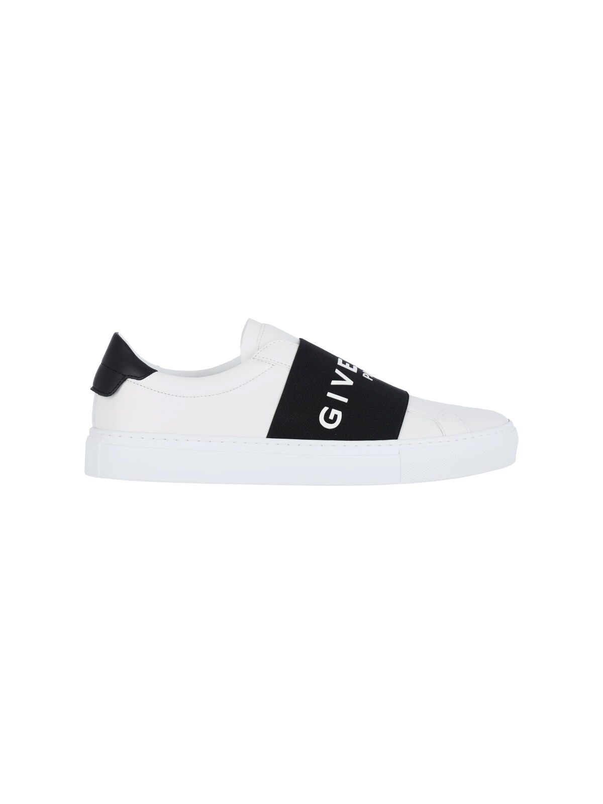 Givenchy Urban Street Sneakers In Leather With Elastic Band In White