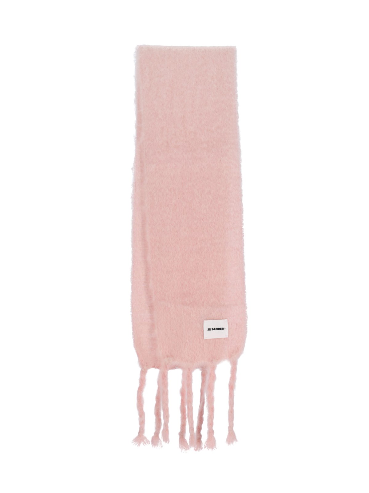 Jil Sander Mohair And Wool Blend Scarf In Pink