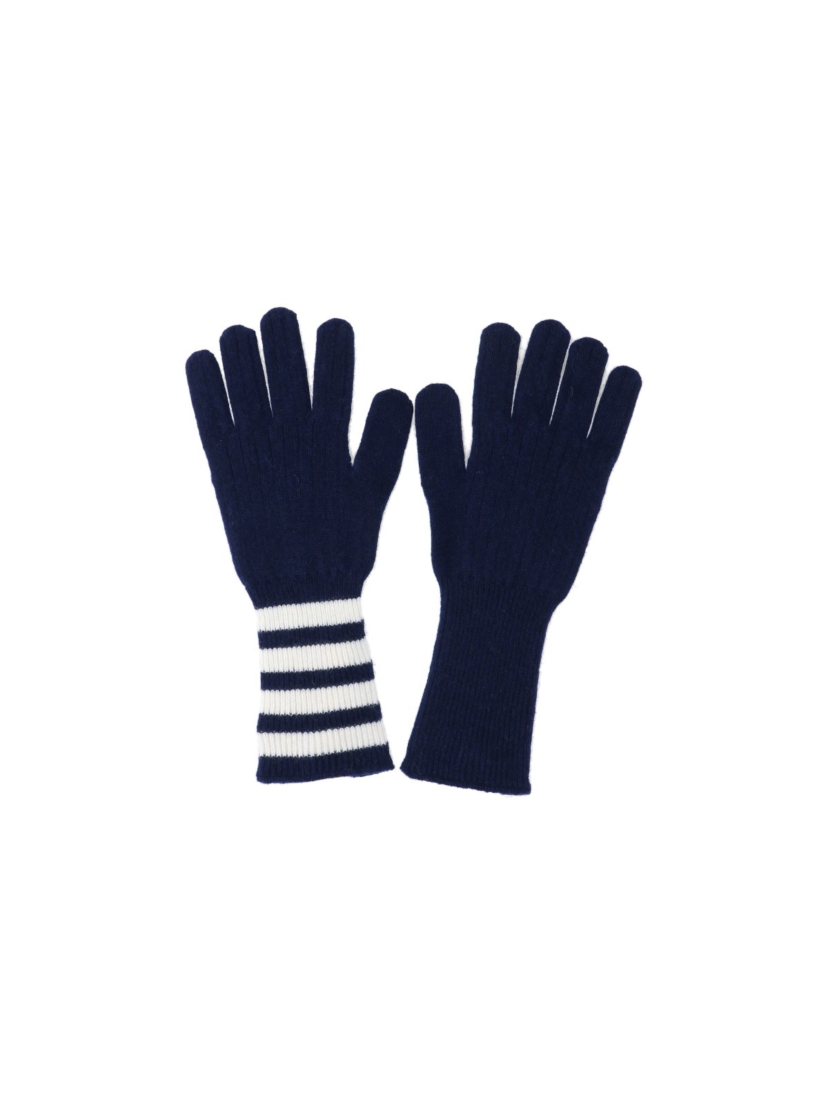 Thom Browne '4-bar' Gloves In Blue