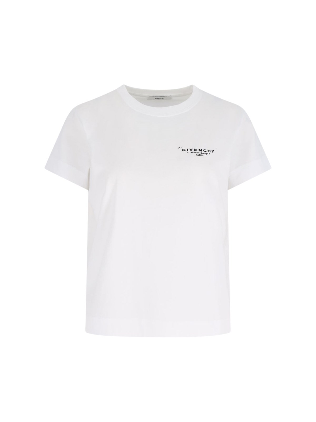 Givenchy Crew Neck Lightweight Top With Short Sleeves In White