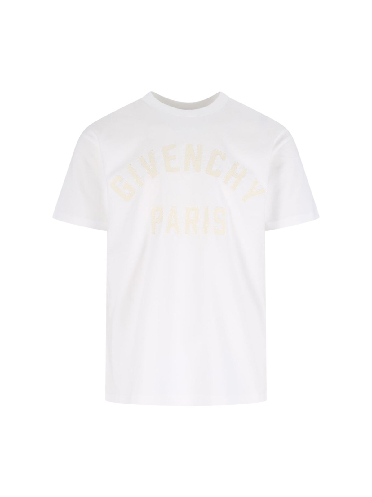 Givenchy Logo Lettering Crewneck T-shirt In White