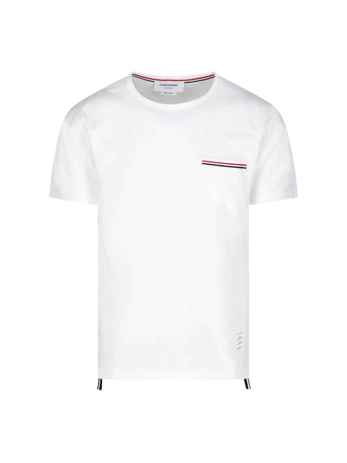 Thom Browne Rwb Pocket T-shirt In White