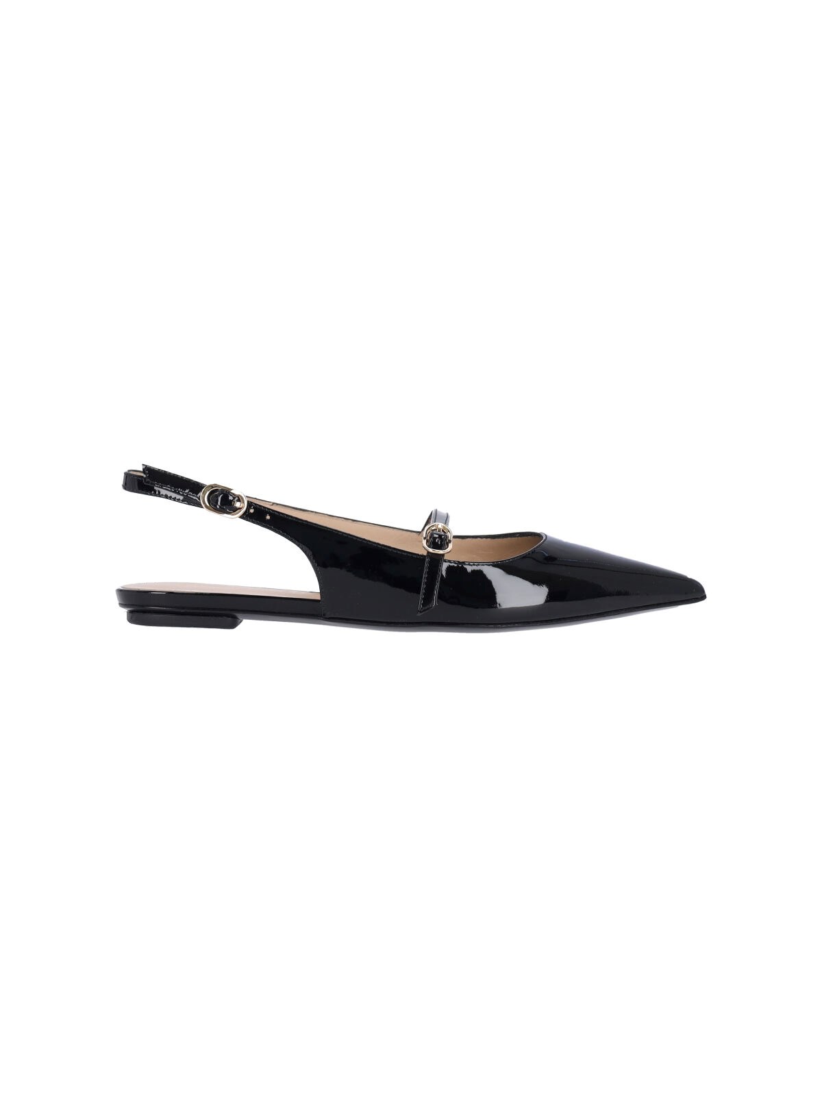 Stuart Weitzman "emilia" Slingback Mules In Black