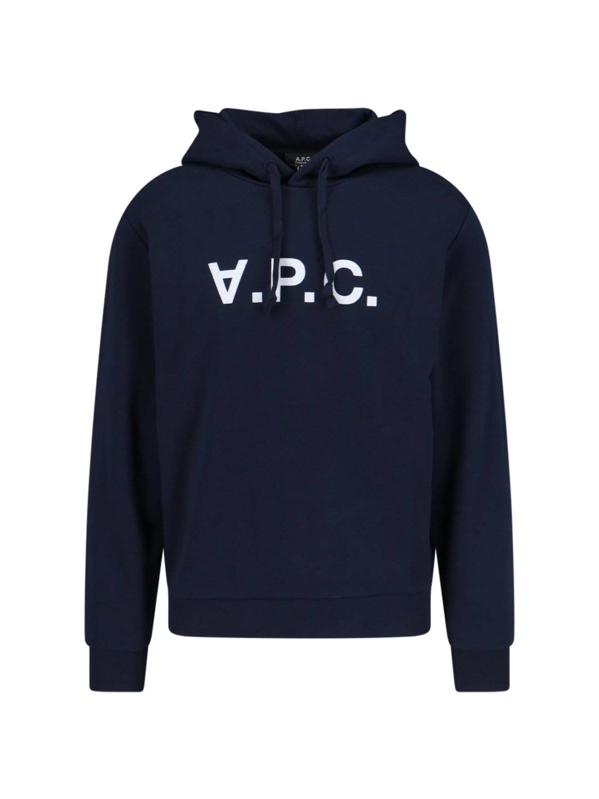 Apc A.p.c. Milo Hoodie With Flocked Logo Print