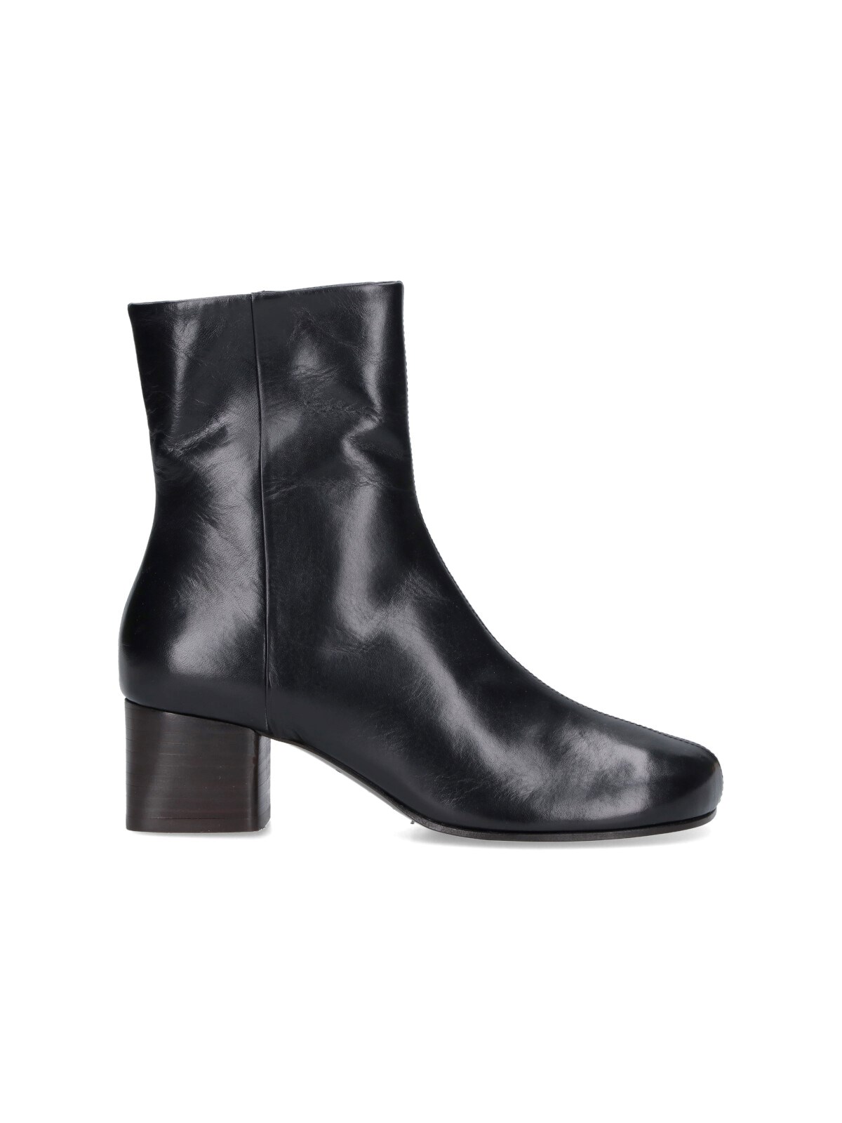 Lemaire Ankle Boots With Polished Calf Leather In Multi
