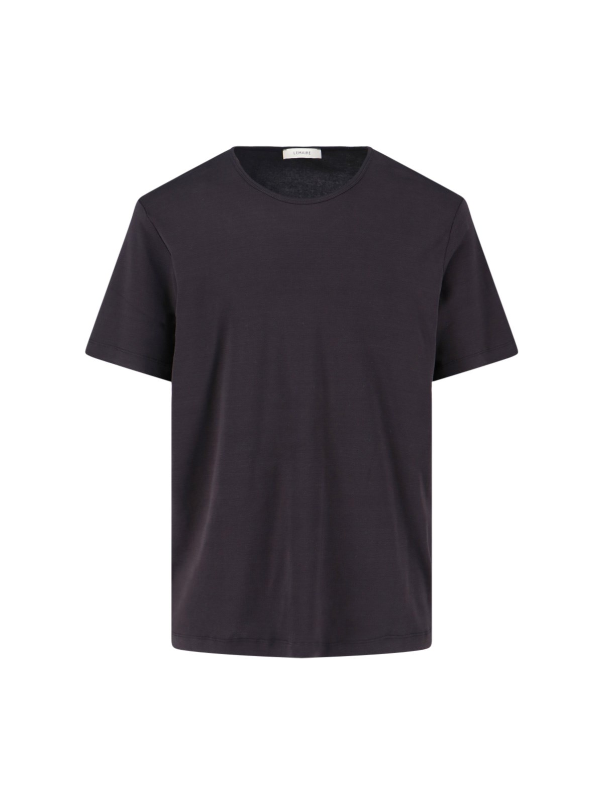 Lemaire Relaxed Fit Cotton-silk Blend T-shirt In Black