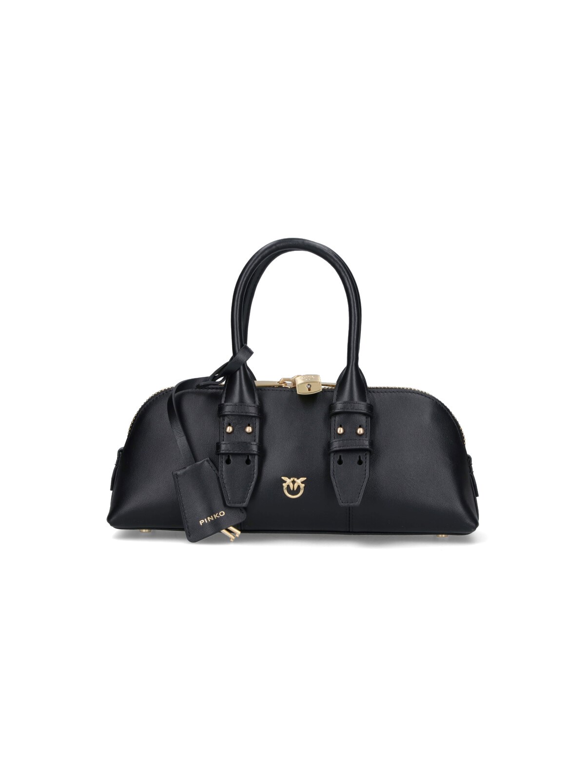 Pinko Small Hand Bag Escape Bag Baguette In Leather In Black