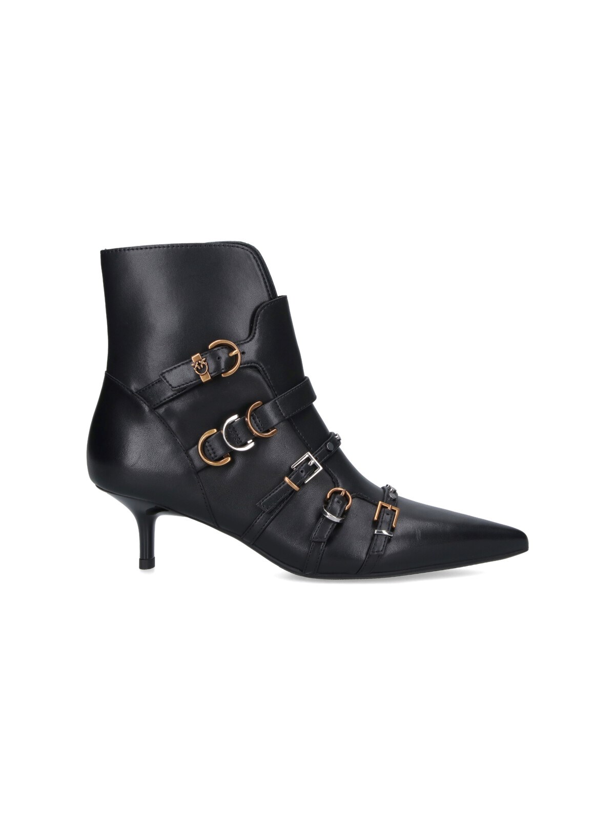 Pinko Ankle Boots With Buckle In Black