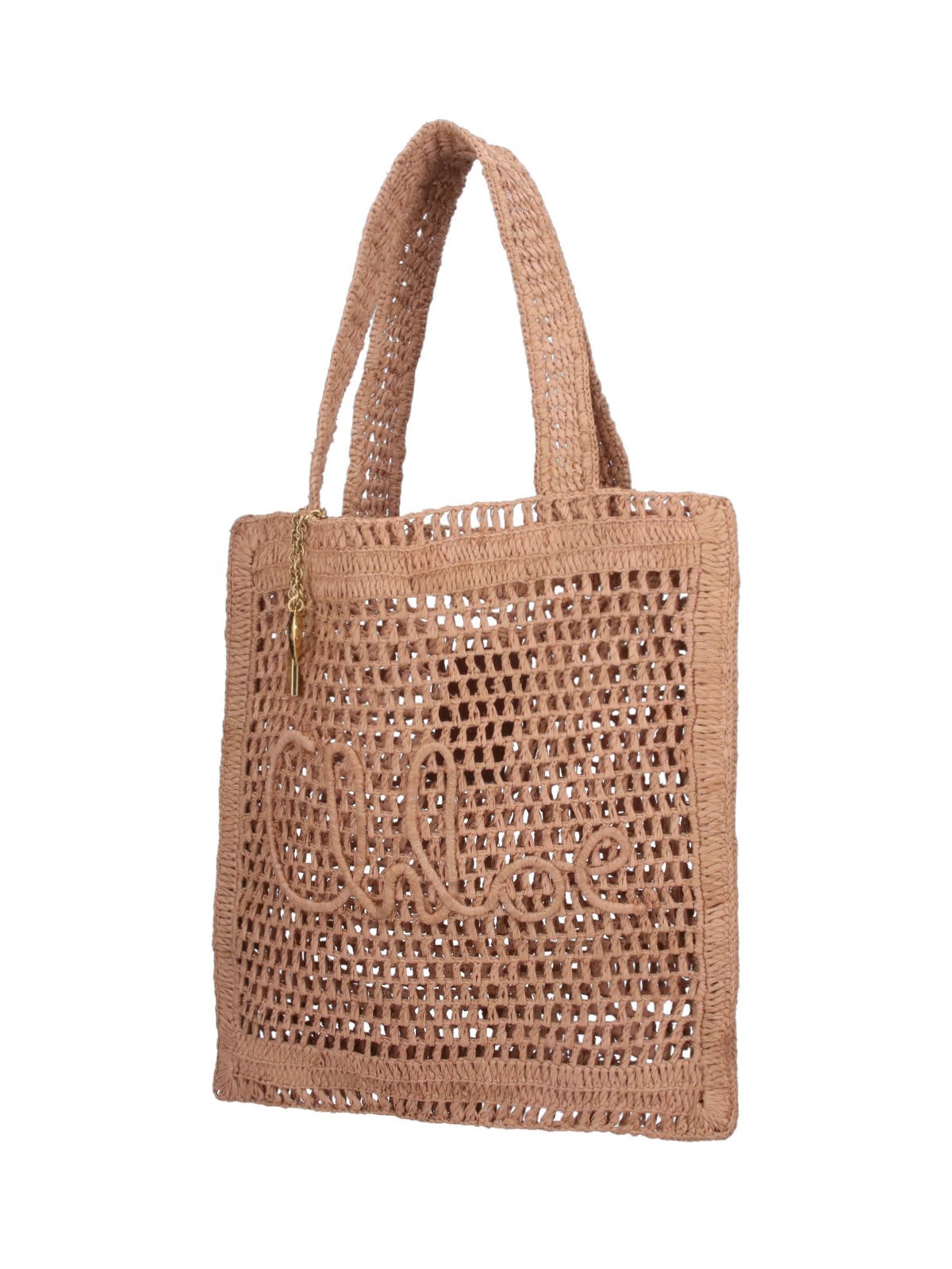 【Chloe】 Summer Banana braided tote bag Chloe Summer Banana Tote Bag in Crochet Fabric | Neiman Marcus
