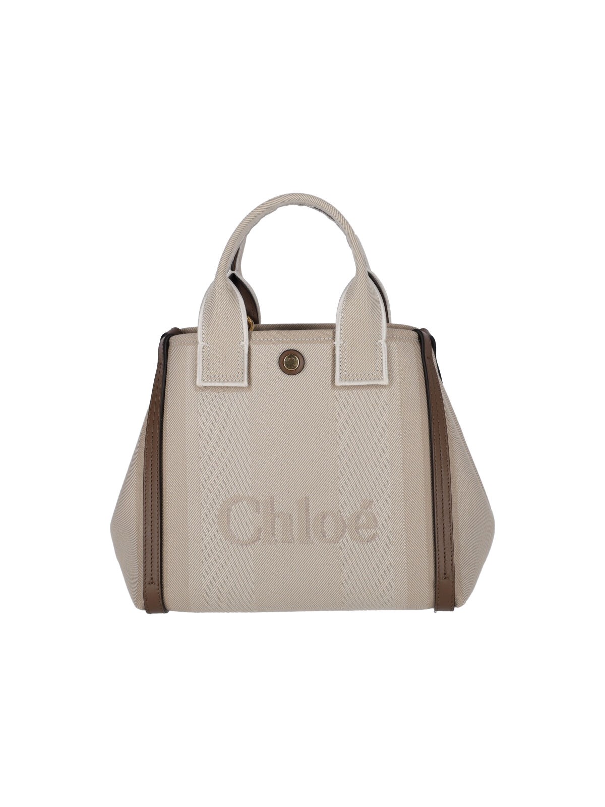 Chloé Small Carry Jacquard Canvas Tote Bag