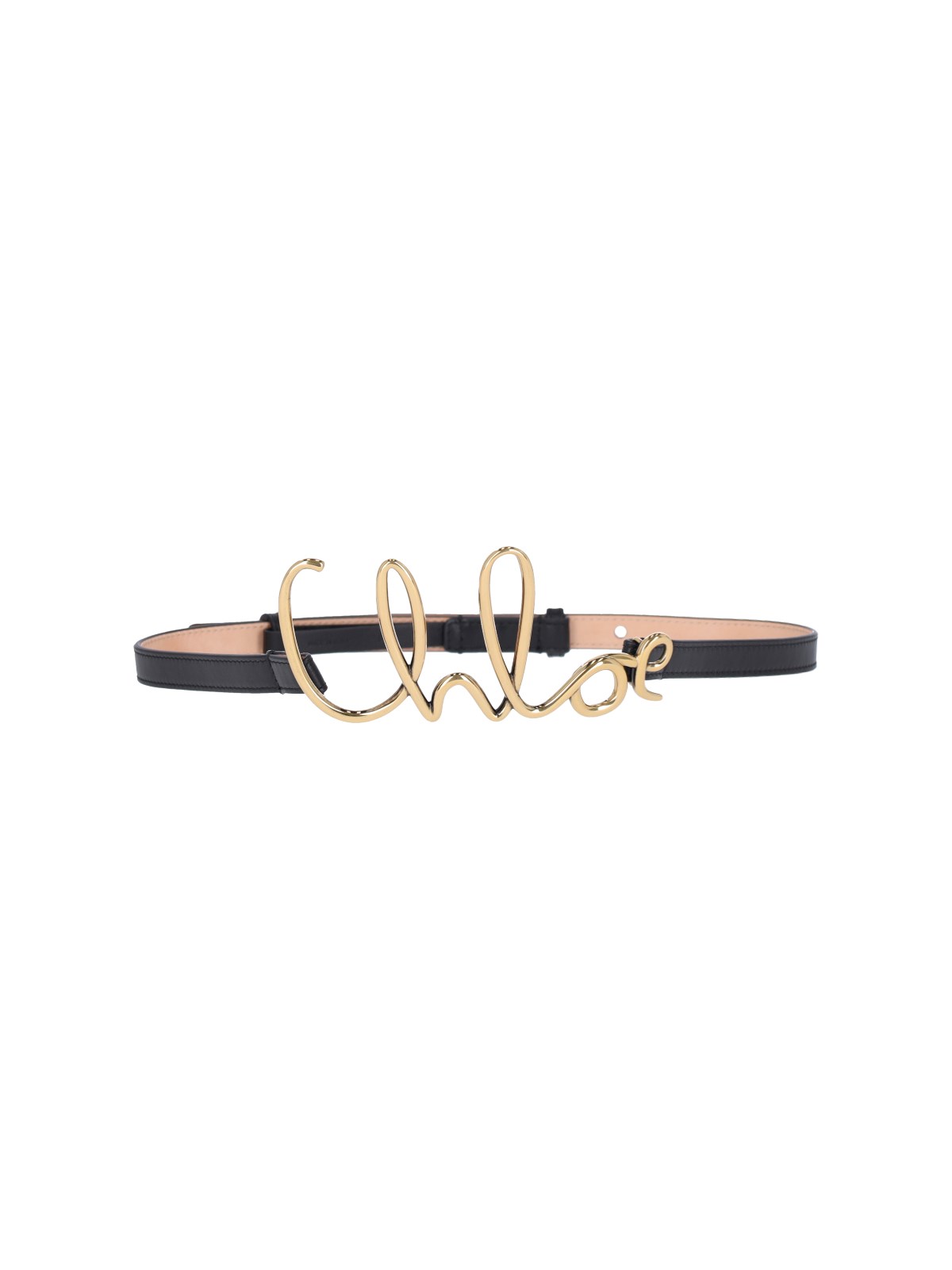 Chloé Iconic Leather Belt Gold-tone Hardware