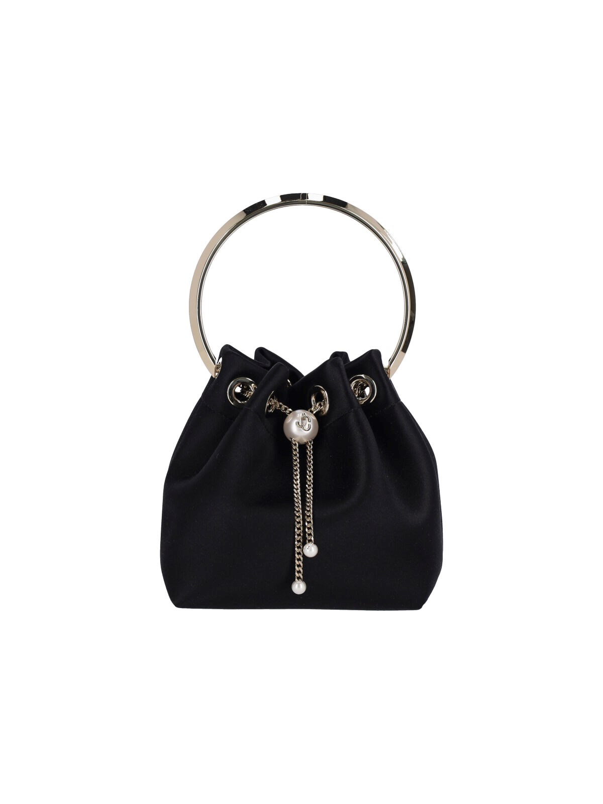 Jimmy Choo Bon Bon Bucket Bag In Black